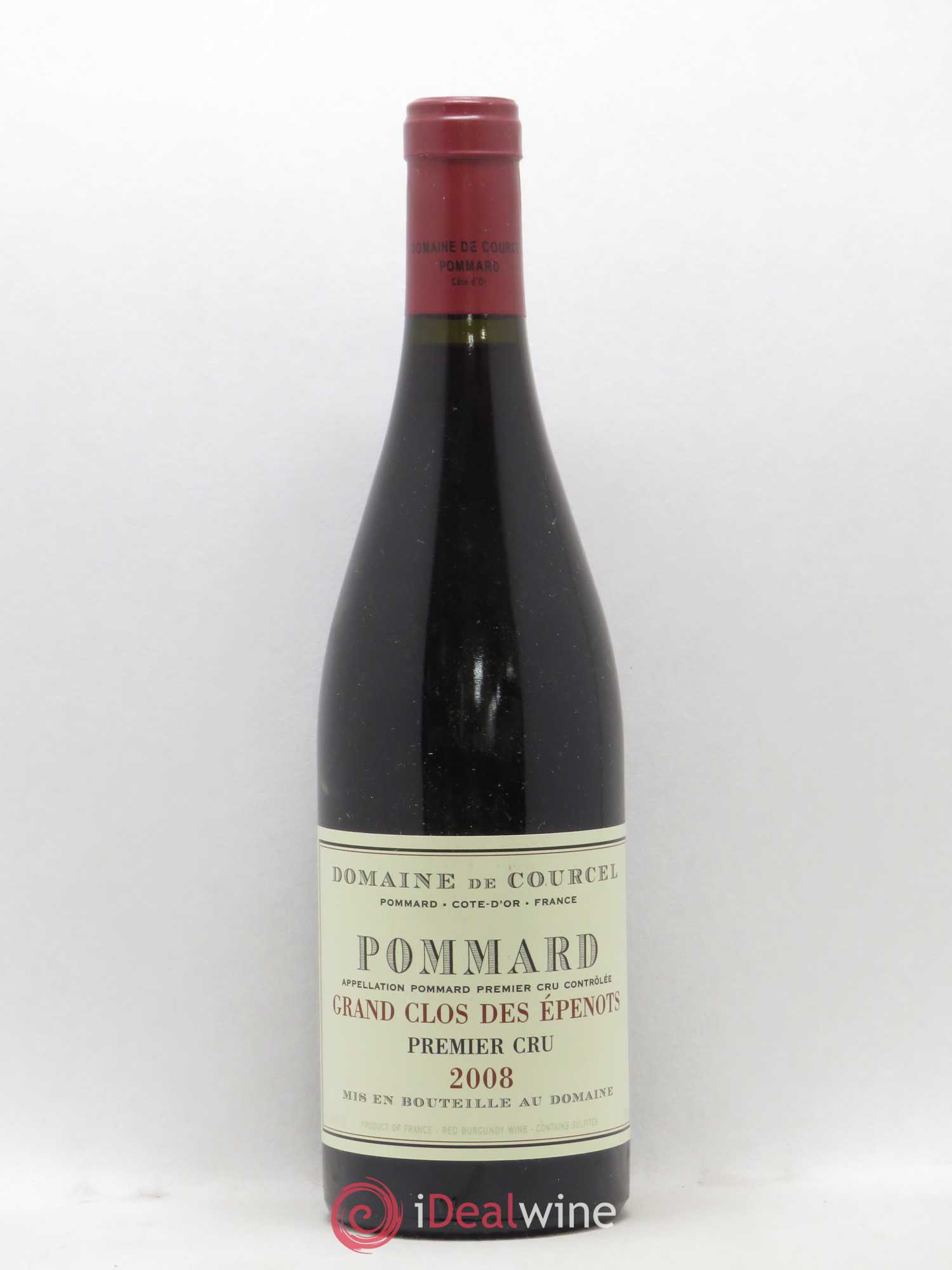 Pommard 1er Cru Grand Clos des Epenots de Courcel (Domaine) 2008 - Lot de 1 bouteille - 0