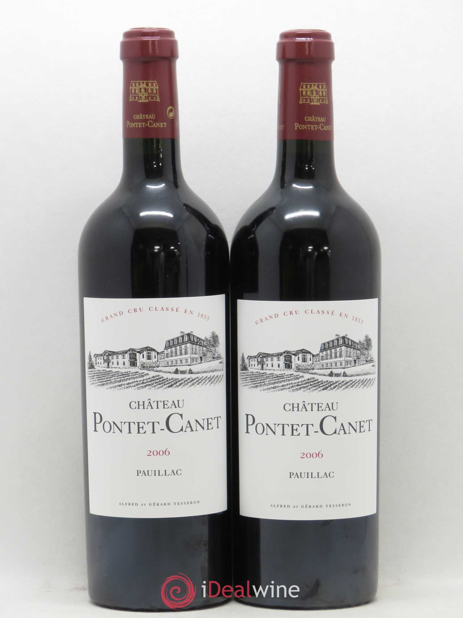 Château Pontet Canet 5ème Grand Cru Classé 2006 - Lot de 2 bouteilles - 0