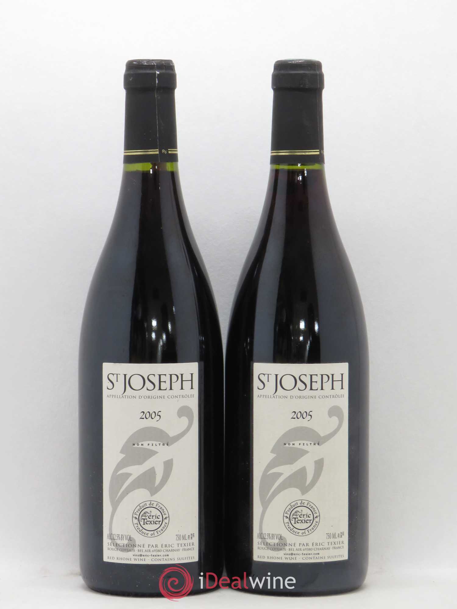 Saint-Joseph Eric Texier 2005 - Lot de 2 bouteilles - 0