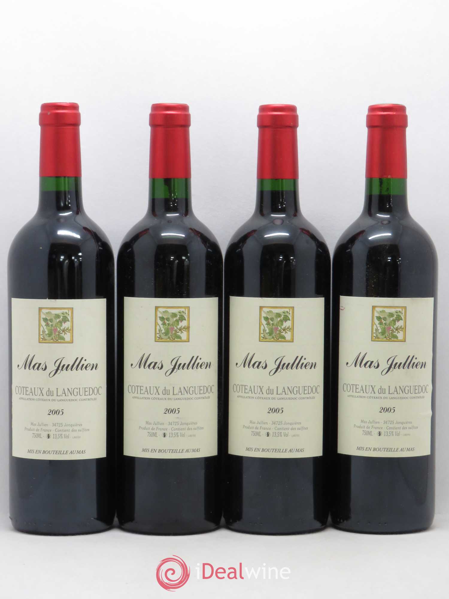 Terrasses du Larzac Mas Jullien Olivier Jullien (sans prix de réserve) 2005 - Lot de 4 bouteilles - 0