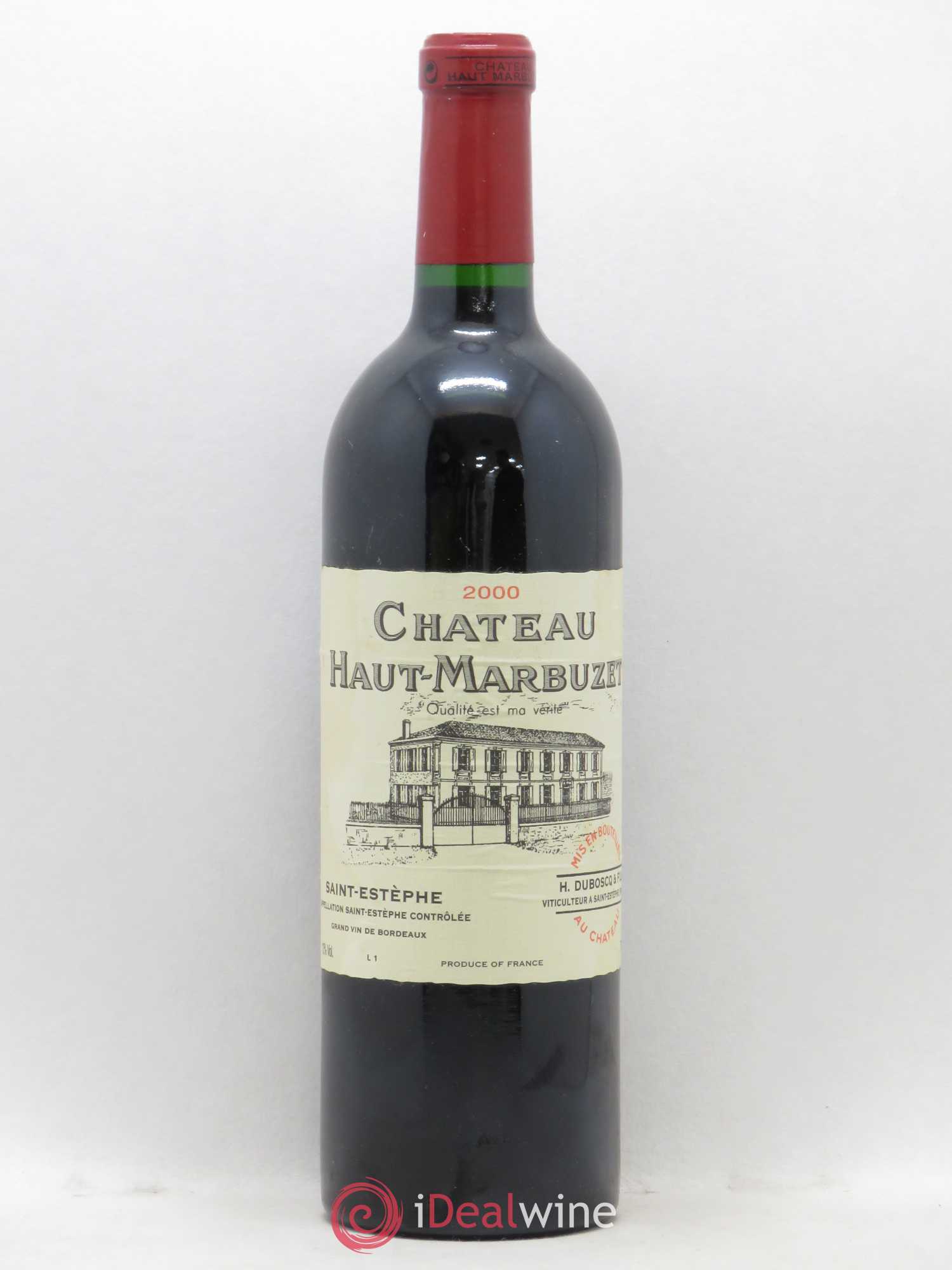 Château Haut Marbuzet 2000 - Lot de 1 bouteille - 0