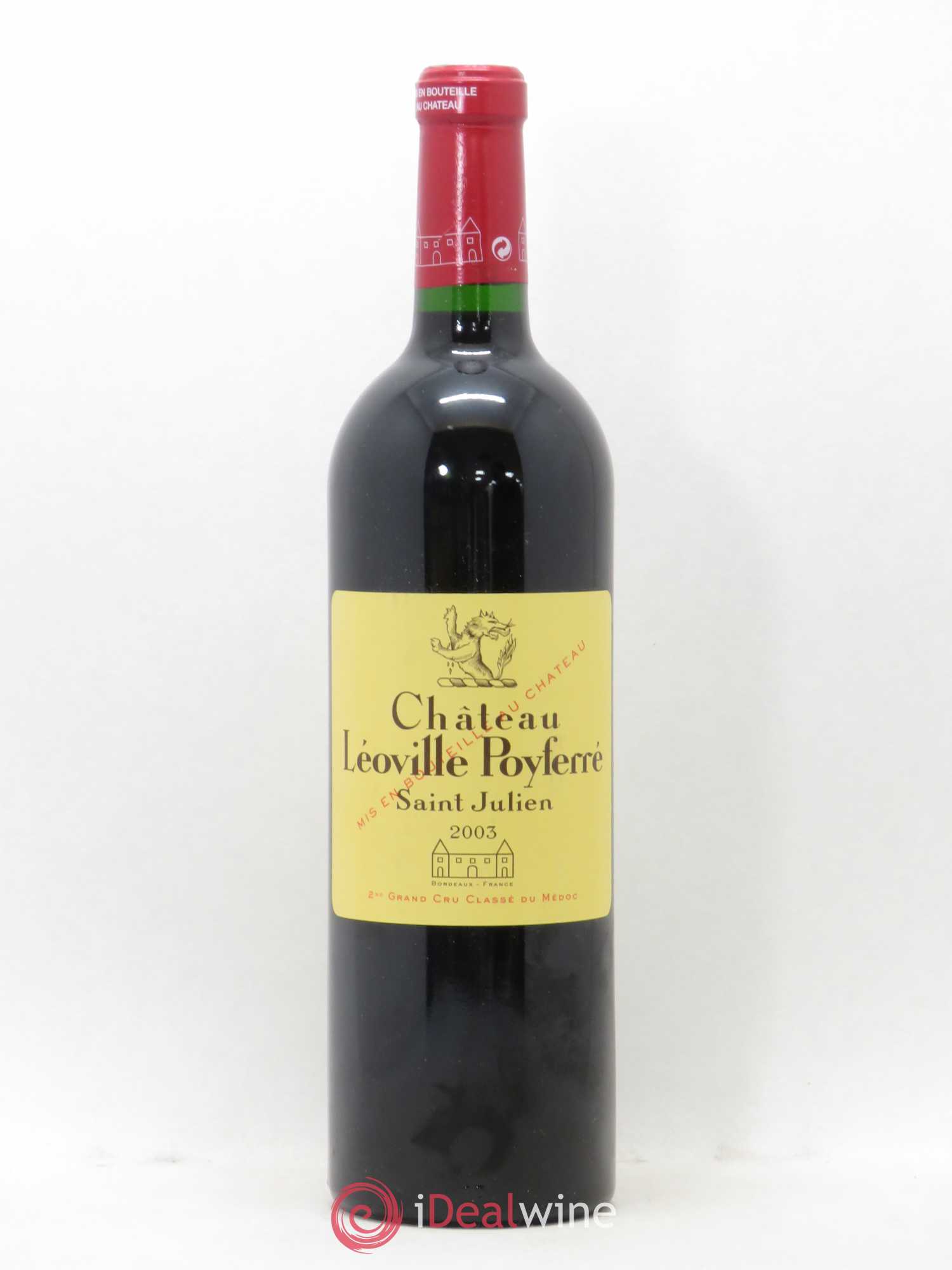 Château Léoville Poyferré 2ème Grand Cru Classé 2003 - Lot de 1 bouteille - 0