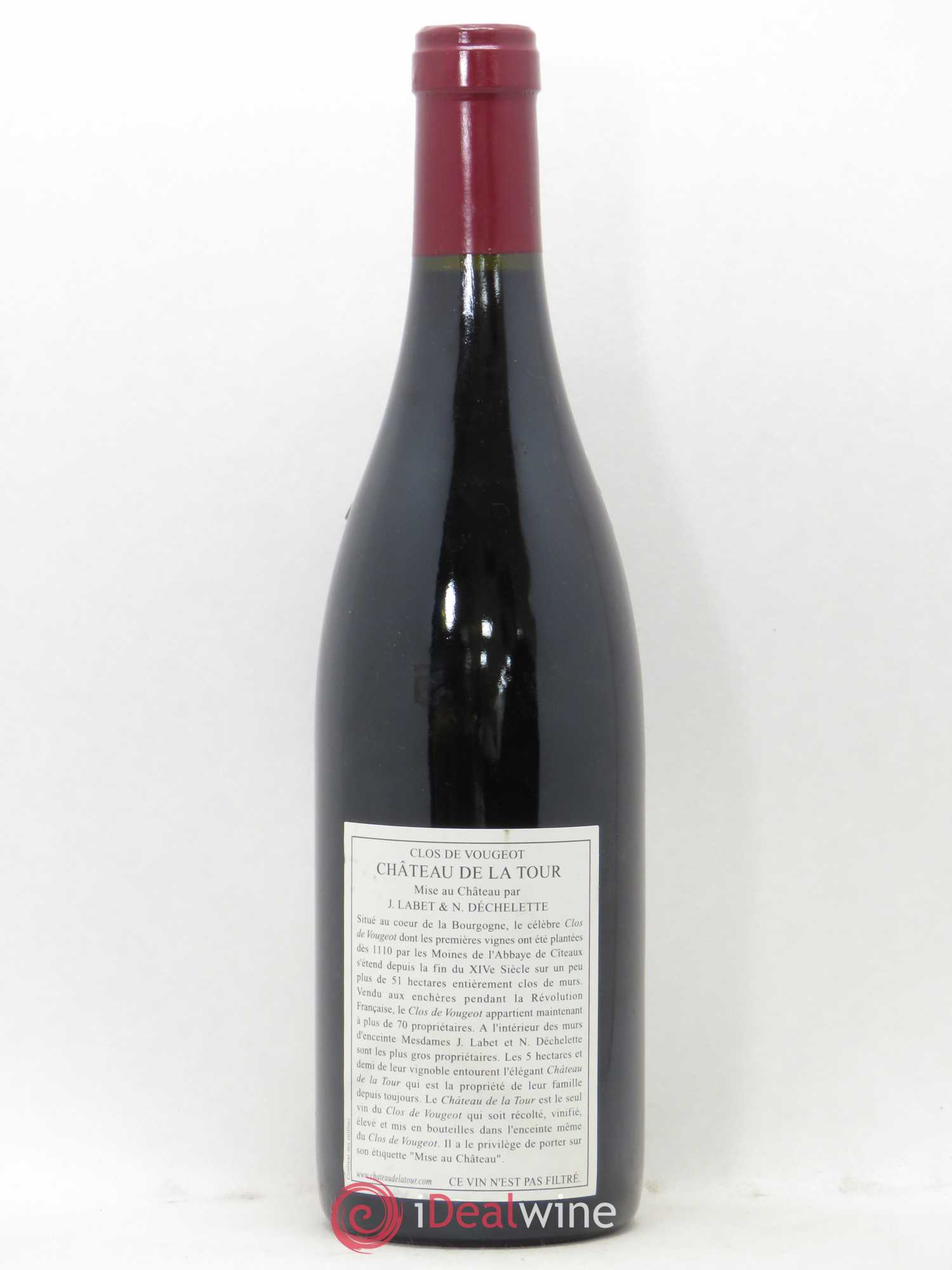 Clos de Vougeot Grand Cru Vieilles Vignes Château de La Tour (sans prix de réserve) 2005 - Lot de 1 bouteille - 1
