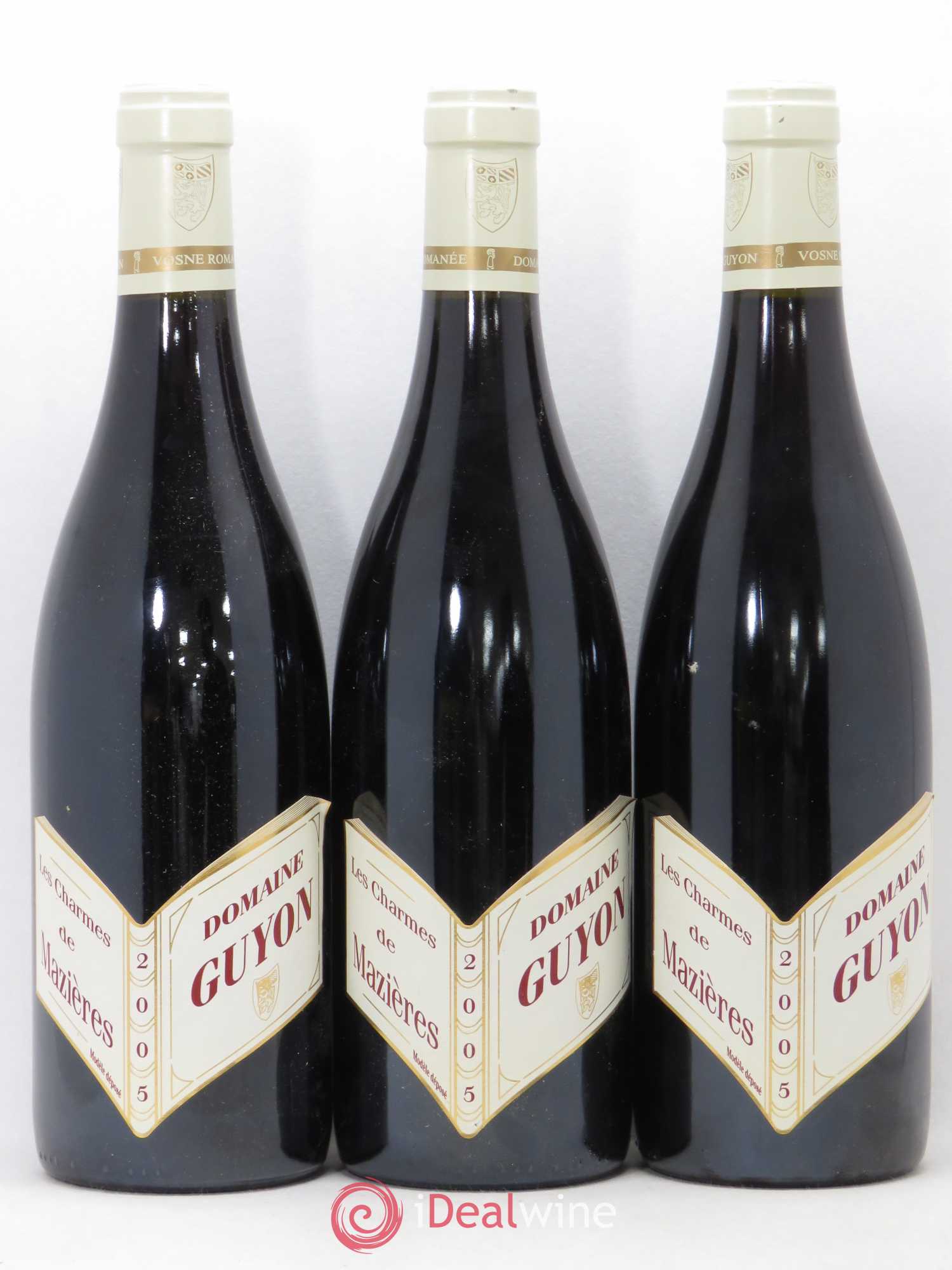 Vosne-Romanée Charmes de Mazières Guyon 2005 - Posten von 3 Flaschen - 0