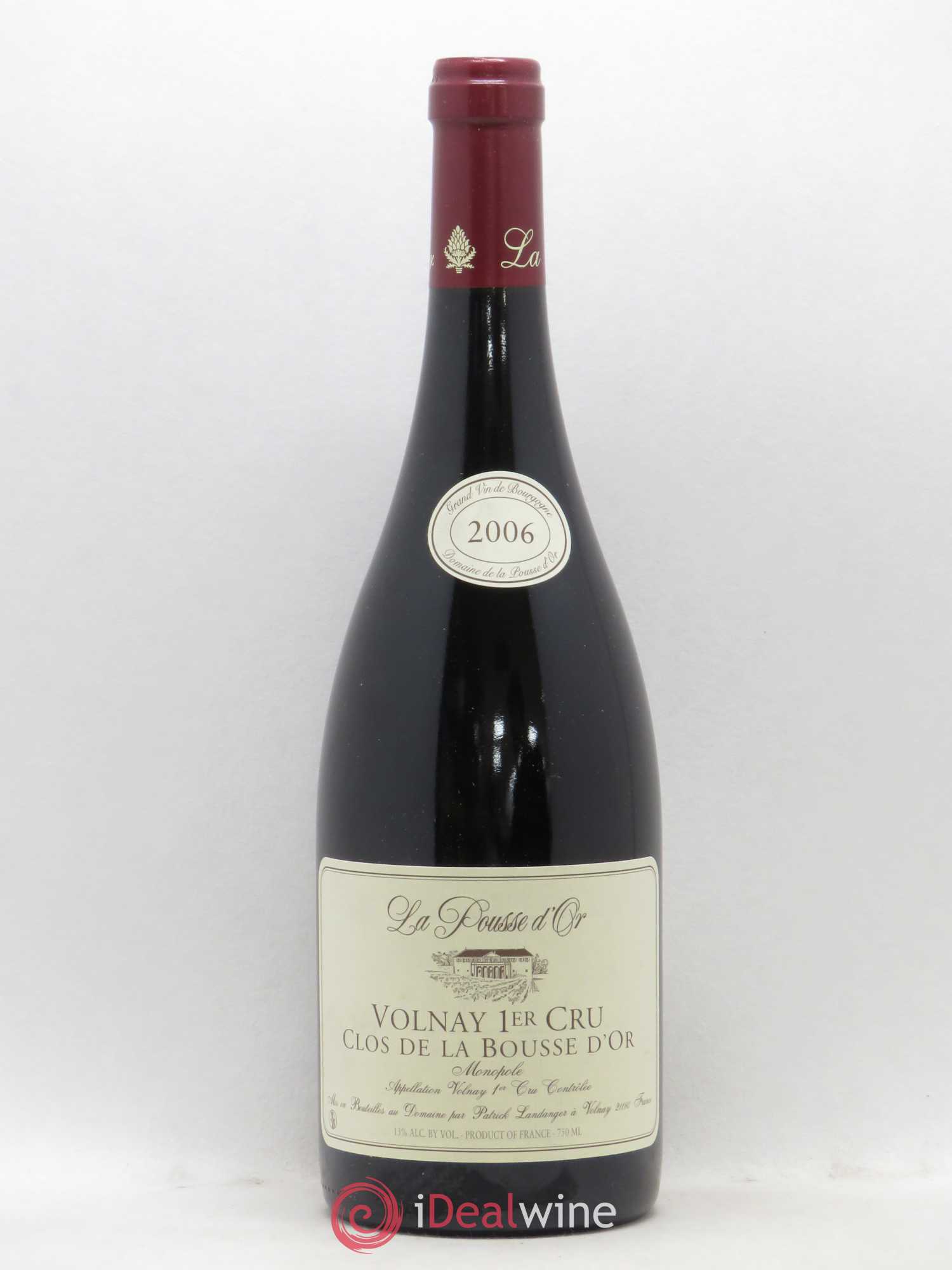 Volnay 1er Cru Clos de la Bousse d'Or La Pousse d'Or (Domaine de) 2006 - Lot de 1 bouteille - 0