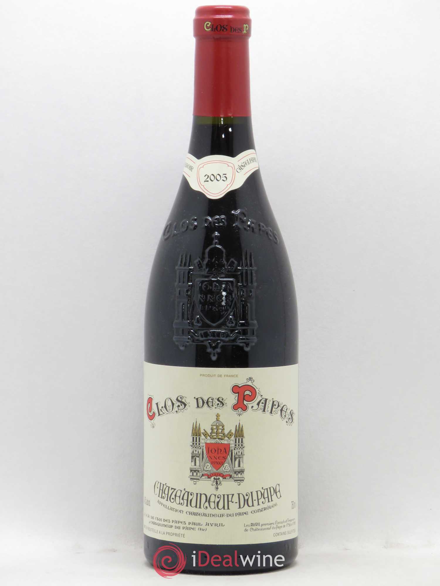 Châteauneuf-du-Pape Clos des Papes - Paul Avril 2005 - Lot de 1 bouteille - 0