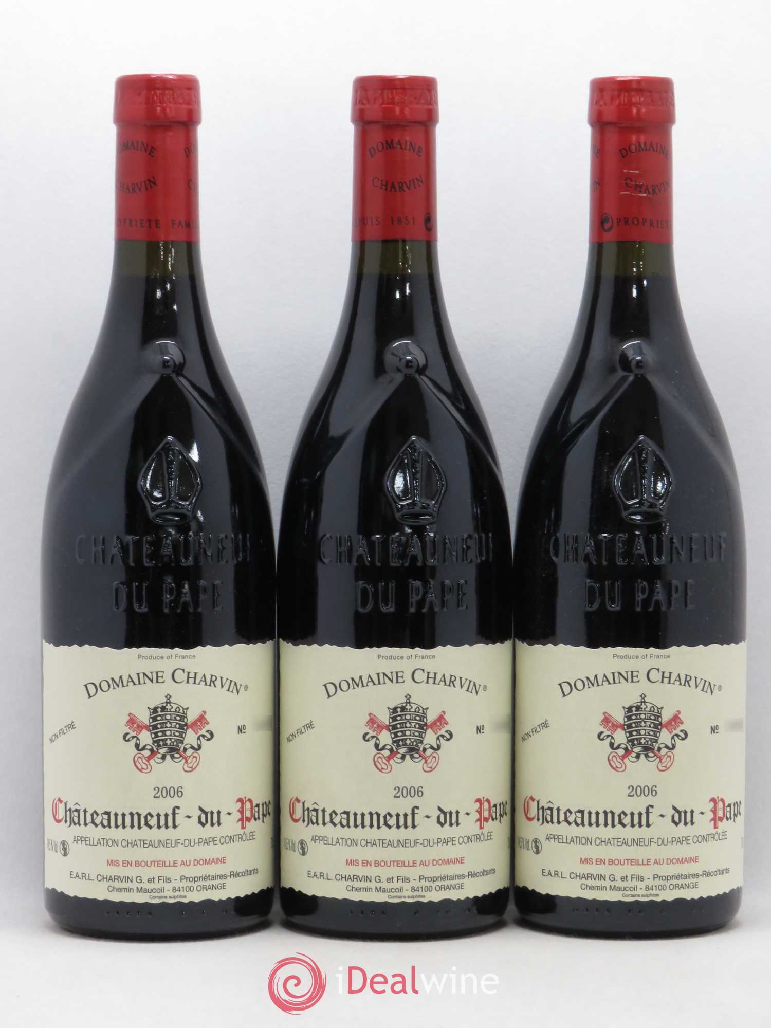 Châteauneuf-du-Pape Charvin (Domaine) 2006 - Lot de 3 bouteilles - 0