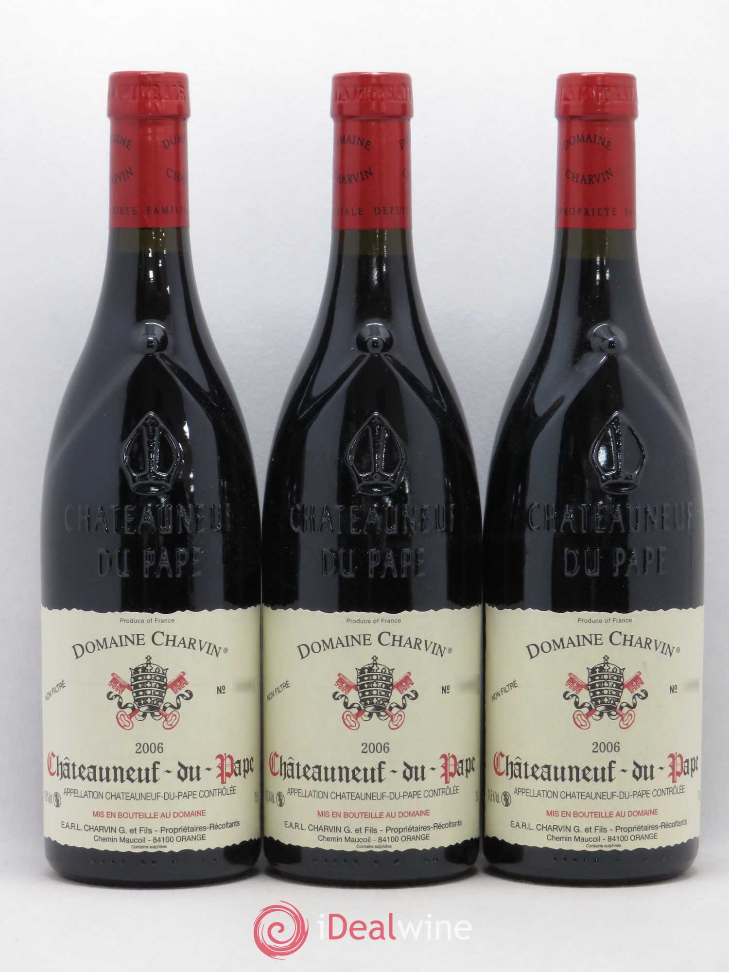 Châteauneuf-du-Pape Charvin (Domaine) 2006 - Lot de 3 bouteilles - 0