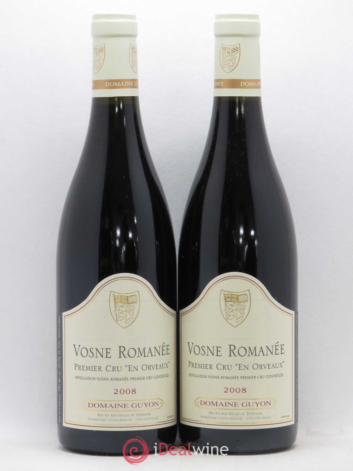 Vosne-Romanée 1er Cru En Orveaux Guyon 2008 - Posten von 2 Flaschen - 0