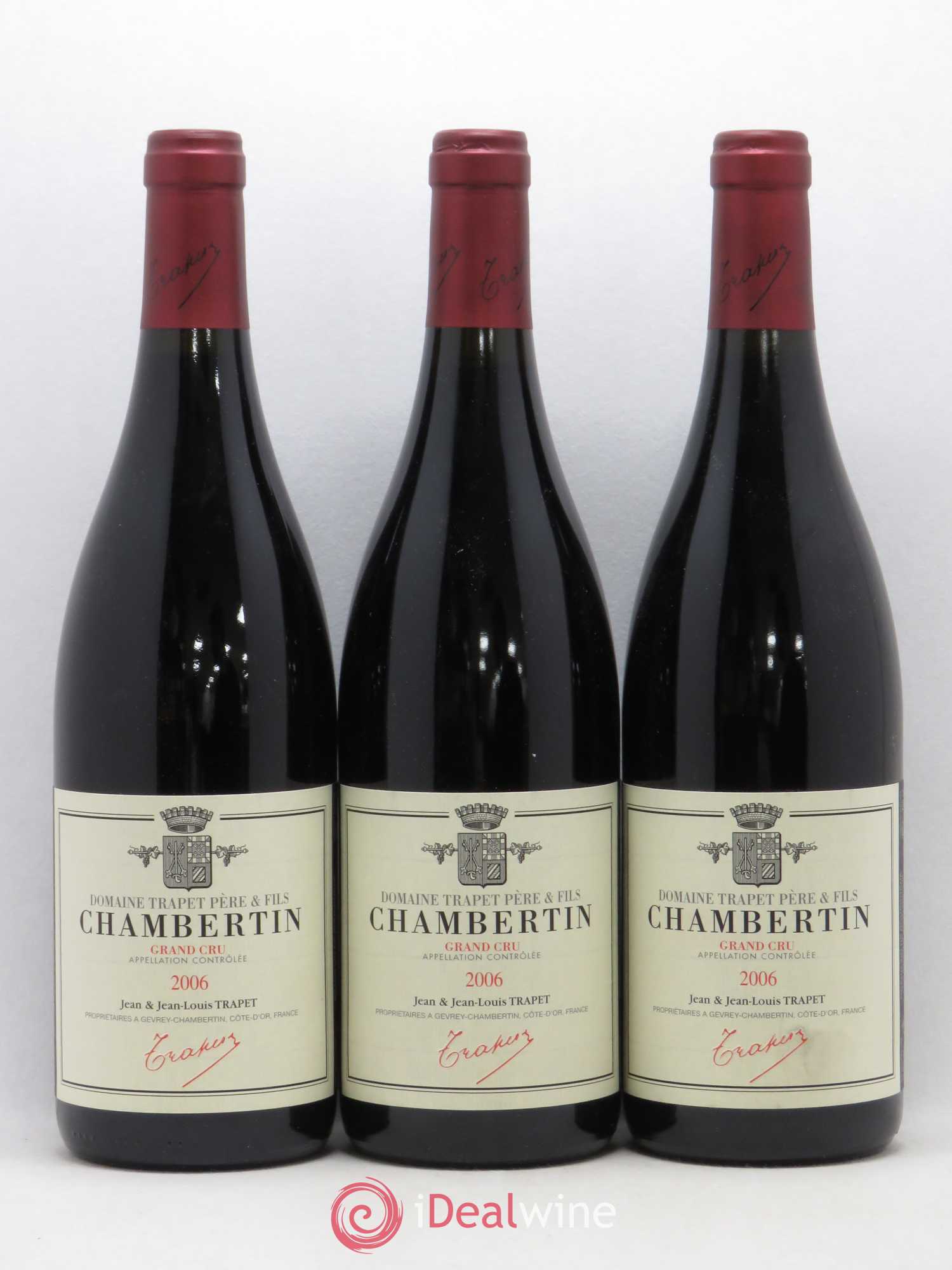 Chambertin Grand Cru Domaine Trapet 2006 - Lot de 3 bouteilles - 0