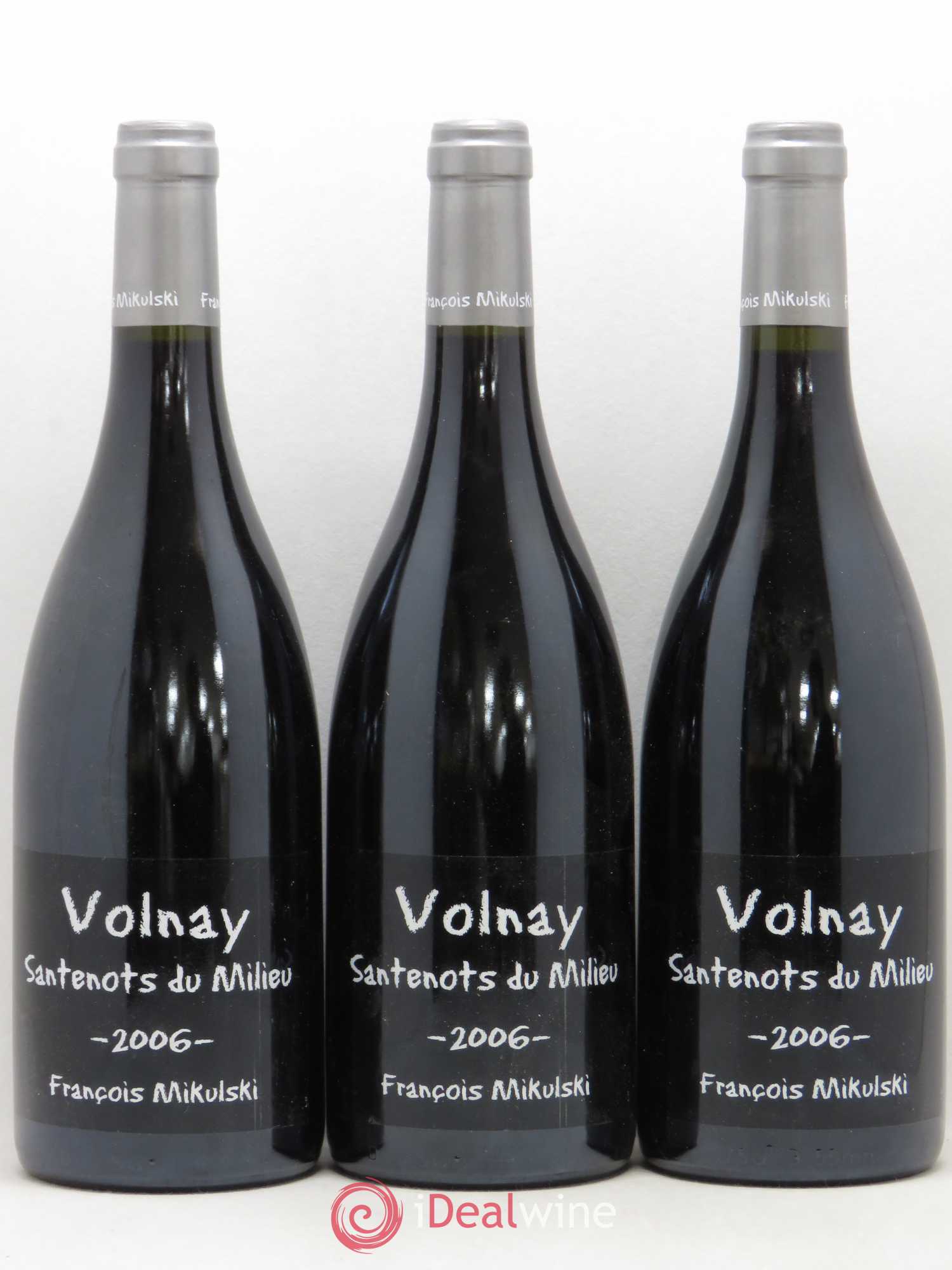 Volnay 1er Cru Santenots du Milieu François Mikulski (sans prix de réserve) 2006 - Lot de 3 bouteilles - 0