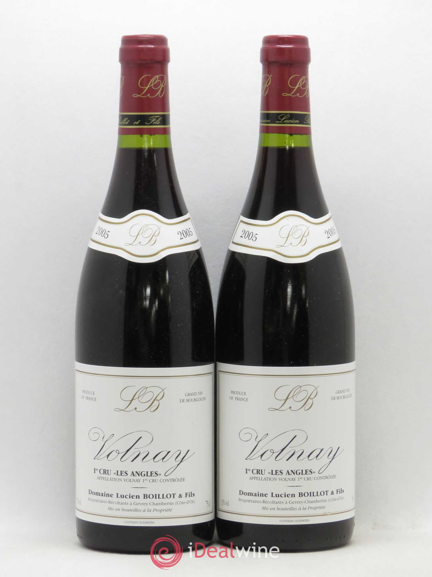 Volnay 1er Cru Les Angles Lucien Boillot 2005 - Posten von 2 Flaschen - 0