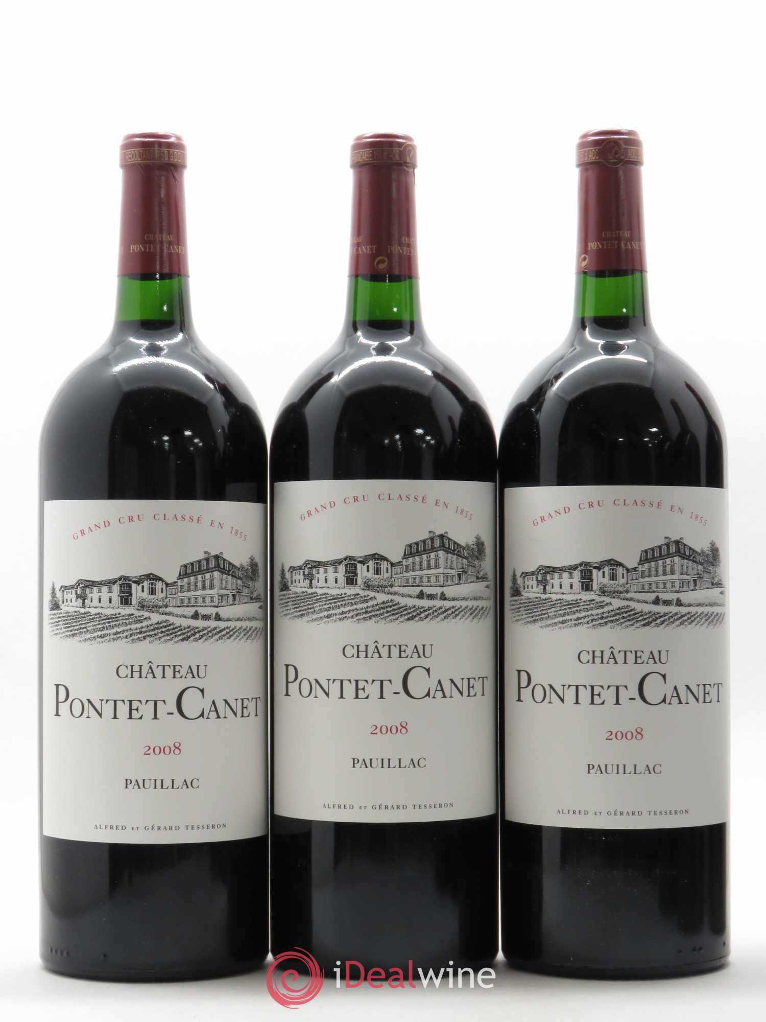 Château Pontet Canet 5ème Grand Cru Classé 2008 - Lot de 6 magnums - 1