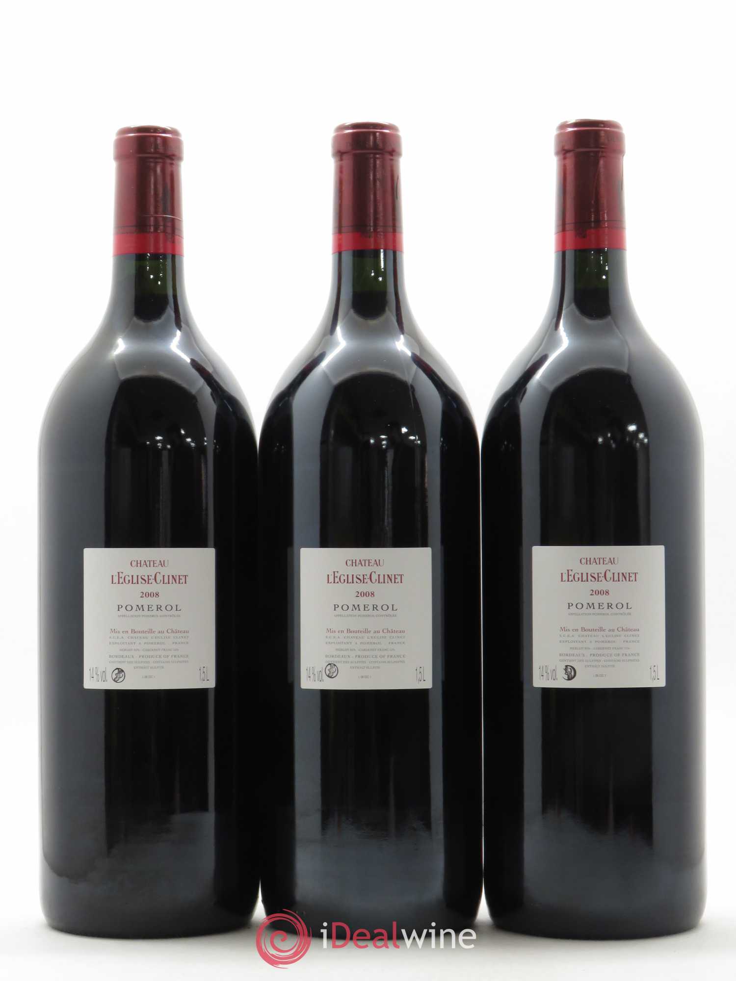 Château l' Église Clinet 2008 - Lot de 3 magnums - 1