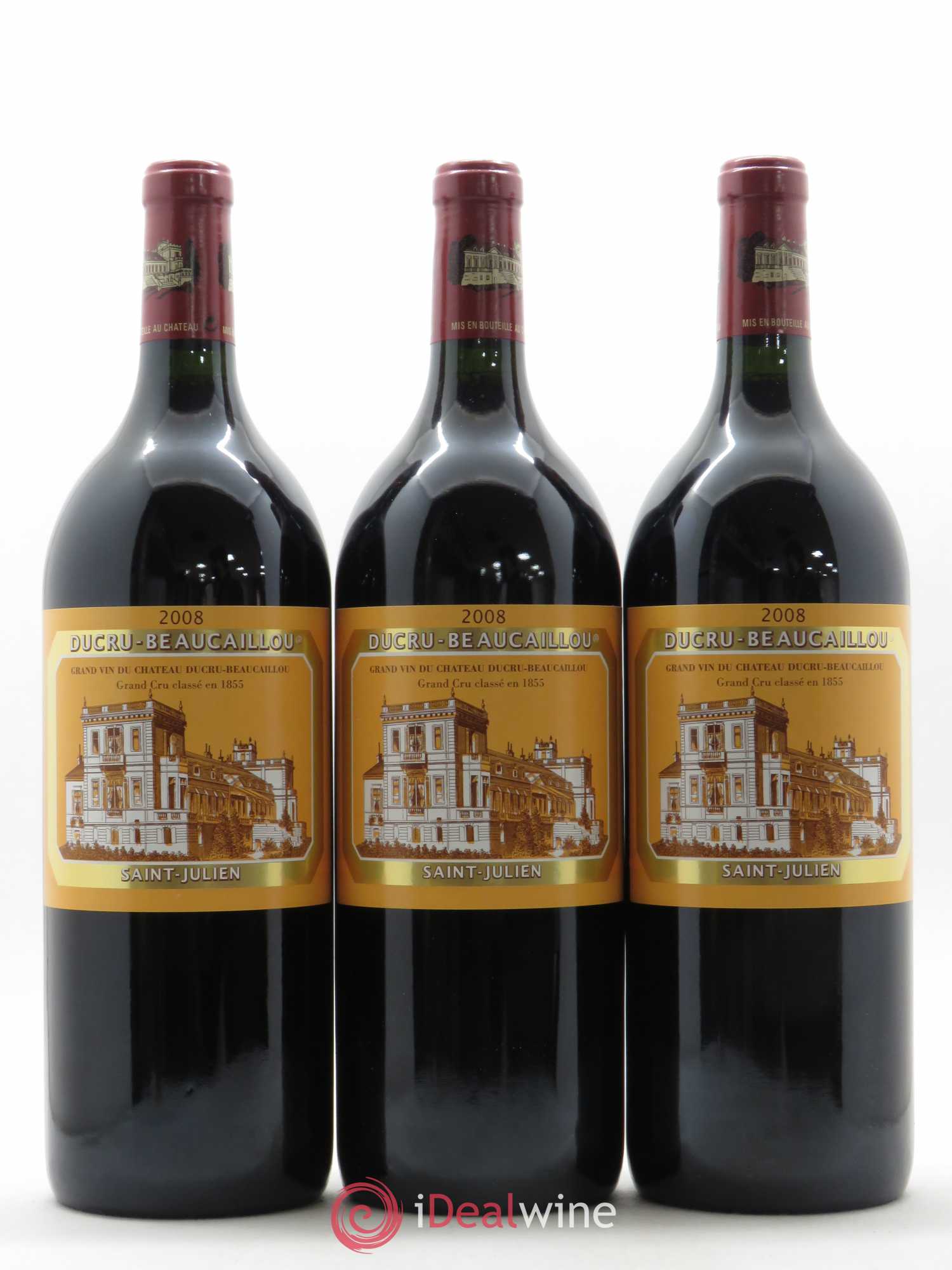 Château Ducru Beaucaillou 2ème Grand Cru Classé 2008 - Lot de 3 magnums - 0