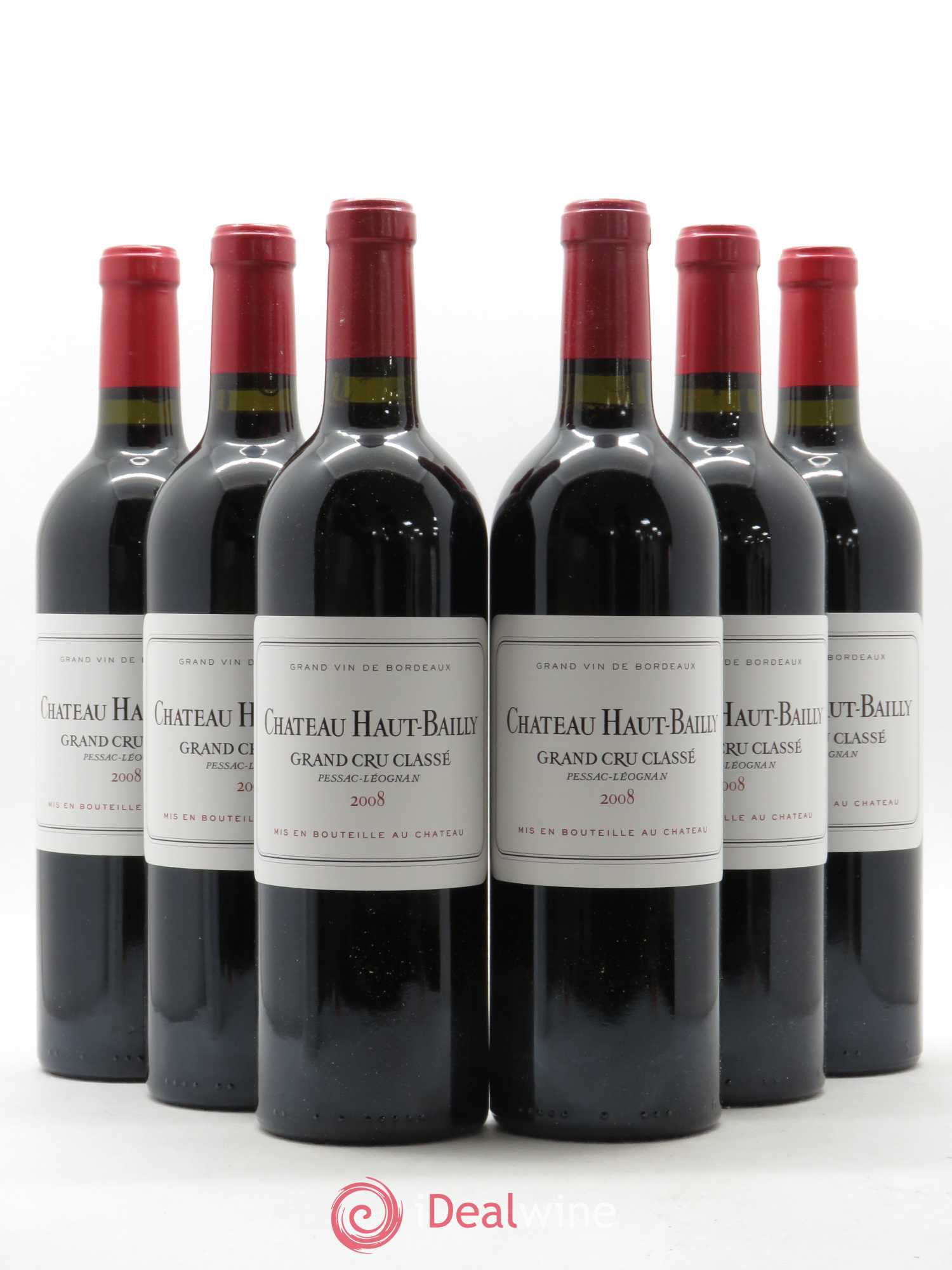 Château Haut-Bailly Cru Classé de Graves 2008 - Lot de 6 bouteilles - 0