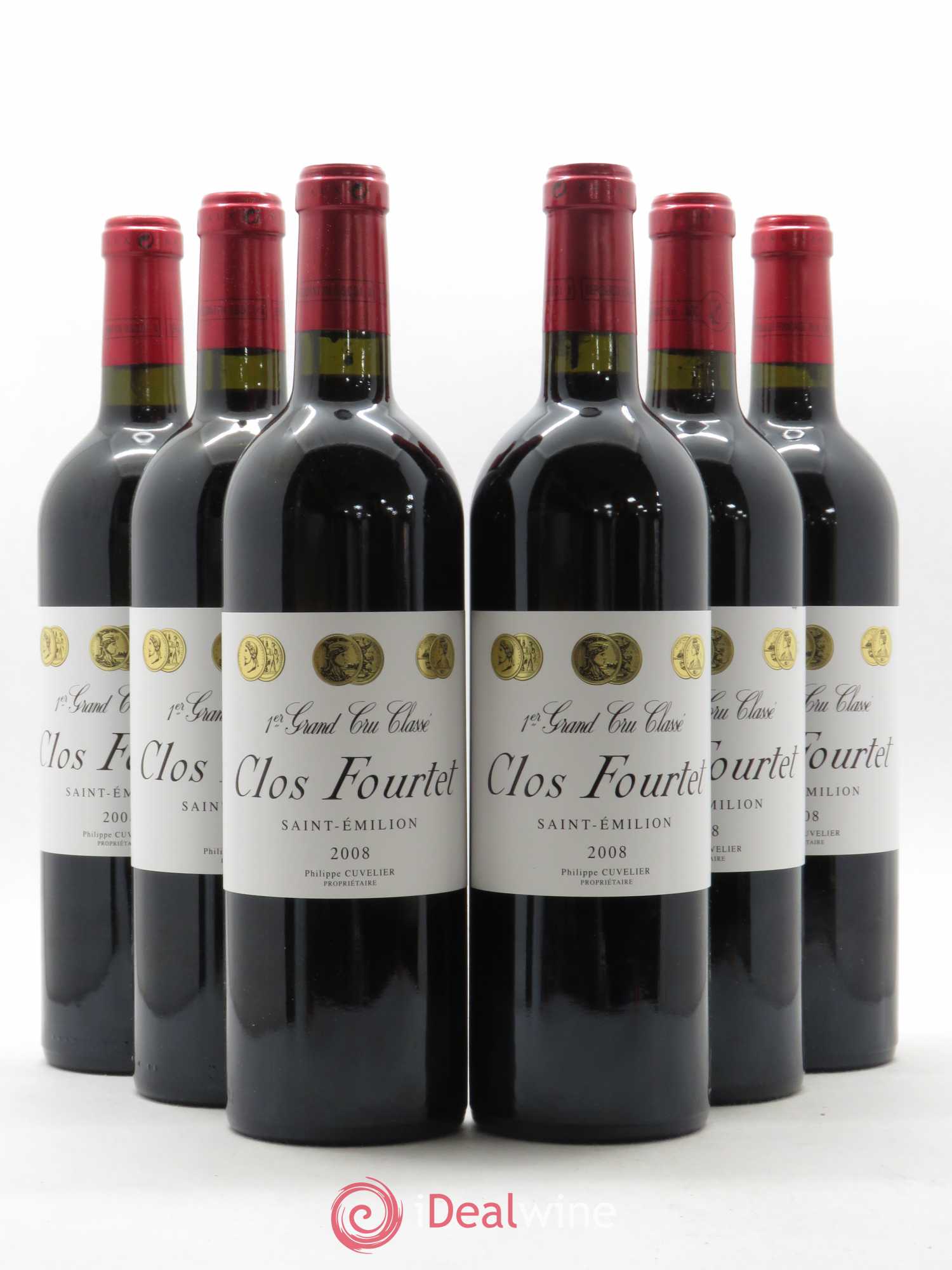 Clos Fourtet 1er Grand Cru Classé B 2008 - Lot de 6 bouteilles - 0