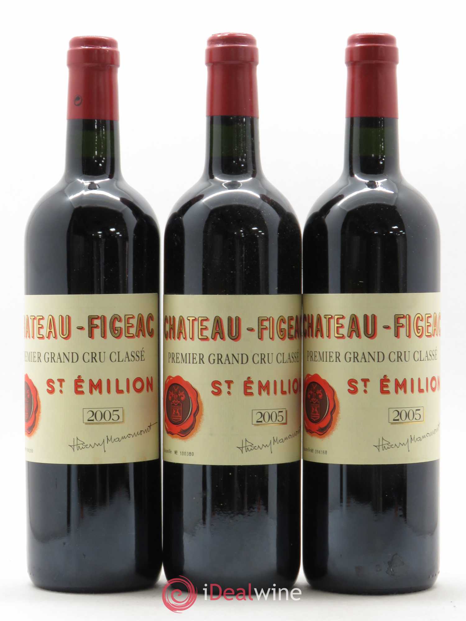 Château Figeac 1er Grand Cru Classé A (sans prix de réserve) 2005 - Lot de 3 bouteilles - 0