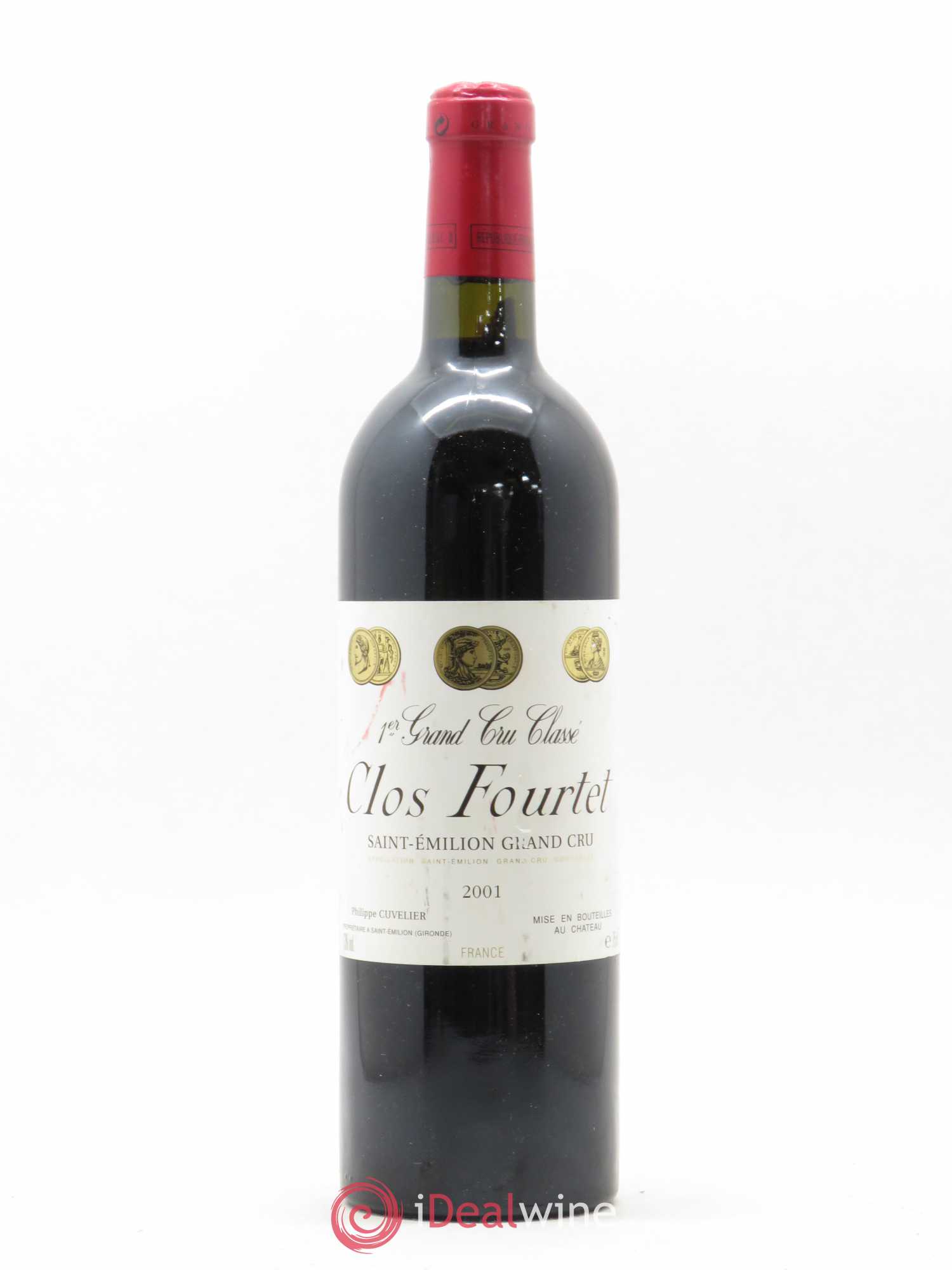 Clos Fourtet 1er Grand Cru Classé B 2001 - Lot de 1 bouteille - 0