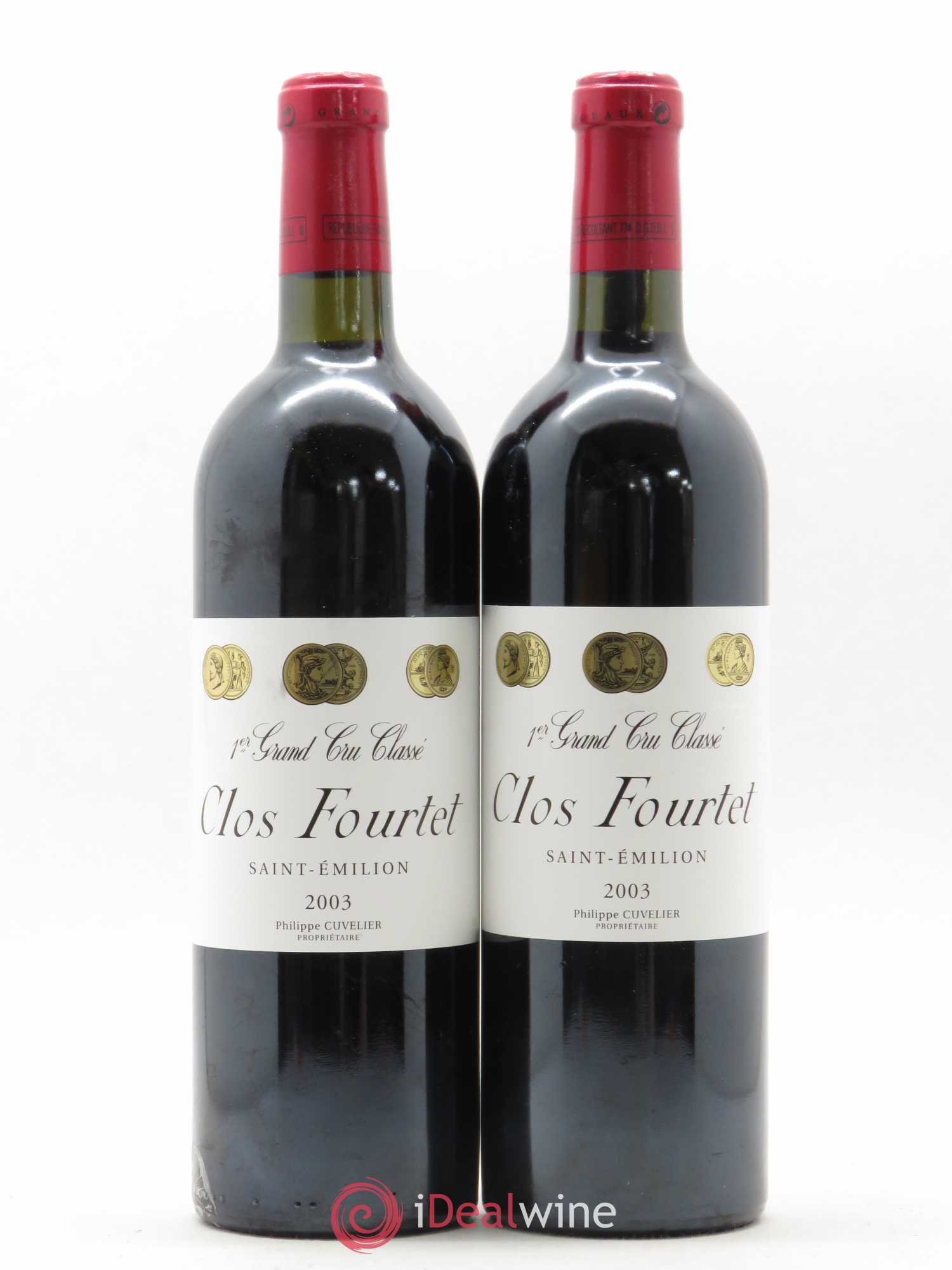 Clos Fourtet 1er Grand Cru Classé B 2003 - Lot de 2 bouteilles - 0