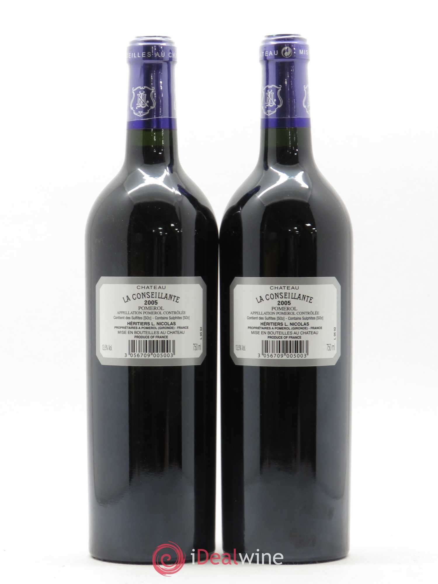Château la Conseillante 2005 - Lot de 2 bouteilles - 1