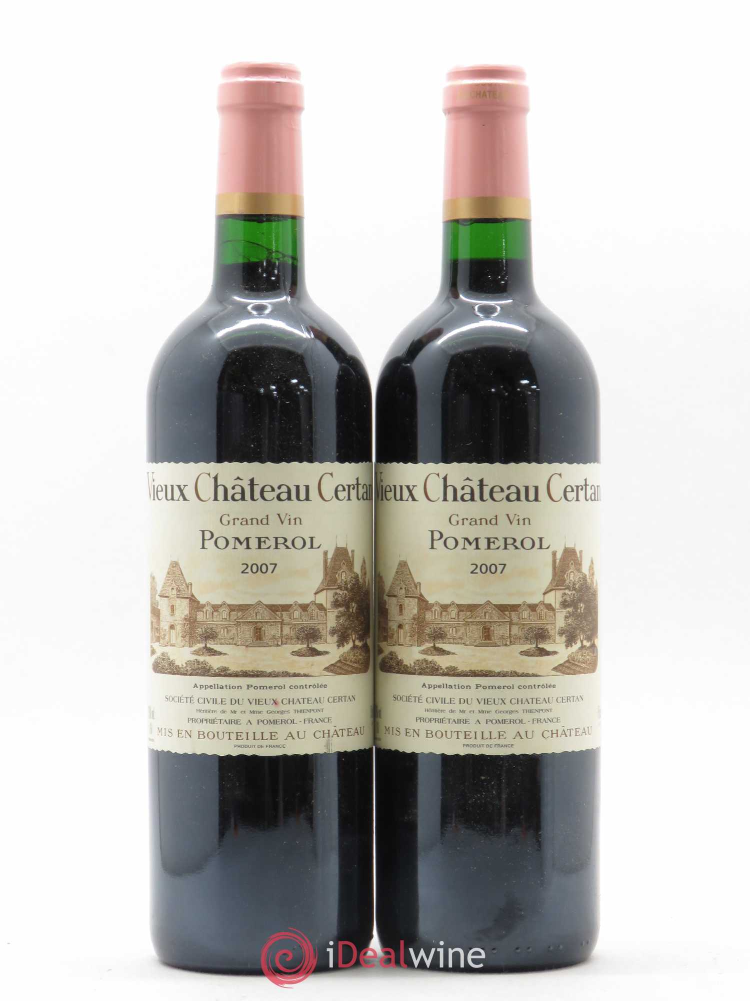 Vieux Château Certan 2007 - Lot de 2 bouteilles - 0