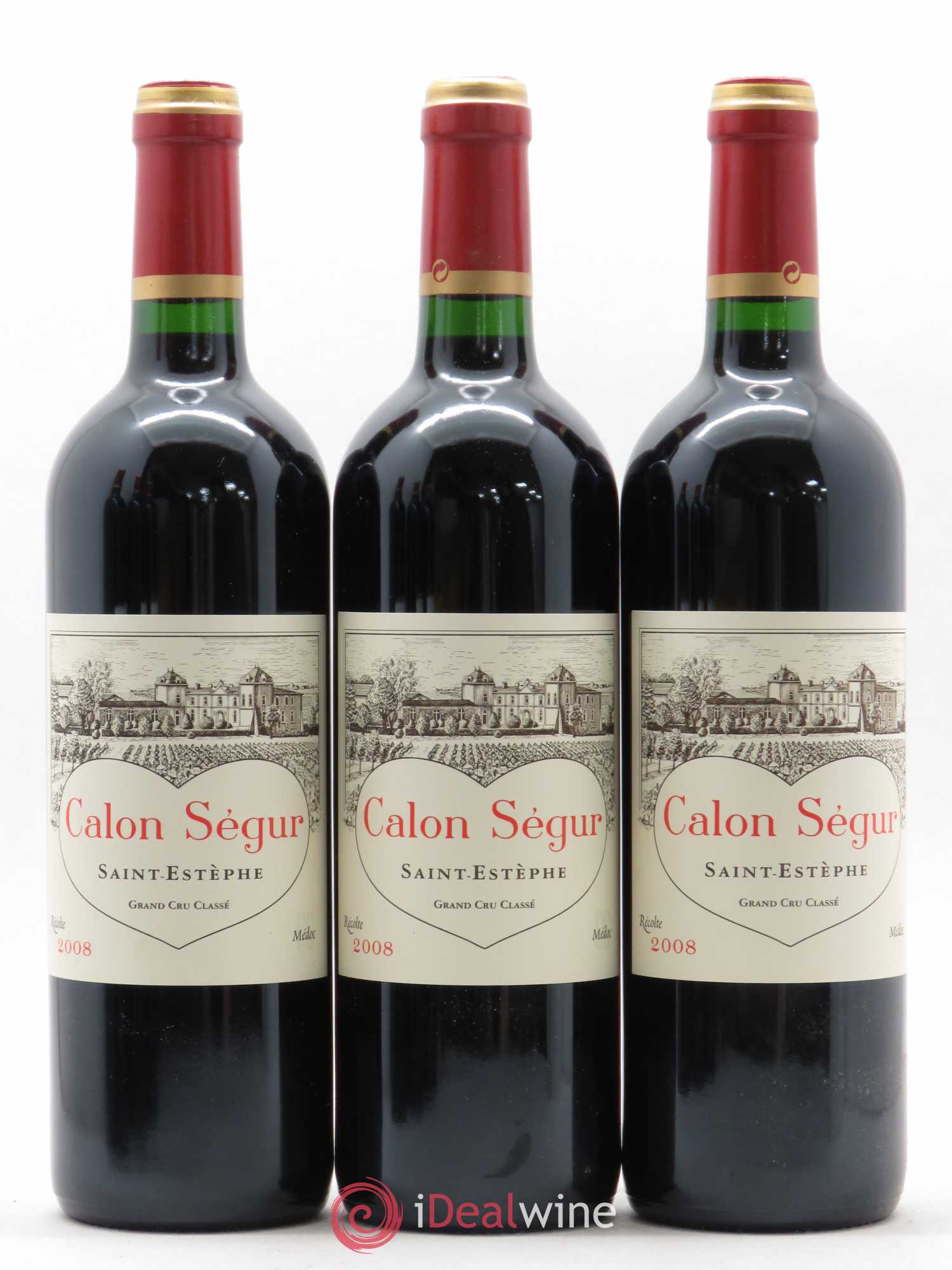 Château Calon Ségur 3ème Grand Cru Classé 2008 - Lot de 6 bouteilles - 1