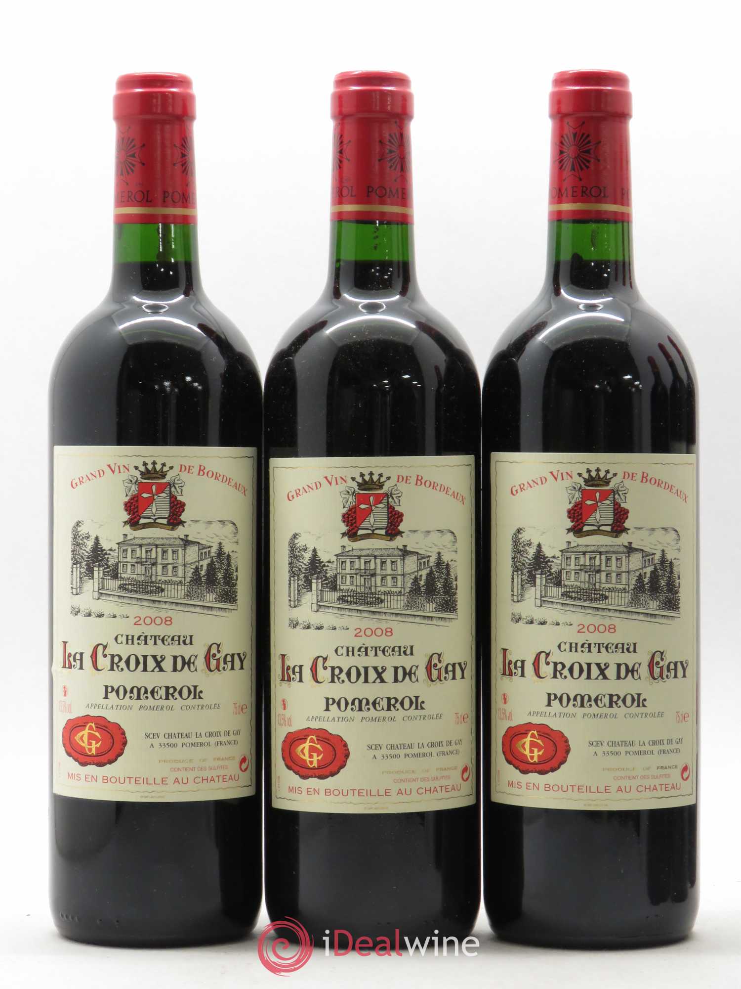 Château la Croix de Gay 2008 - Lot de 6 bouteilles - 1