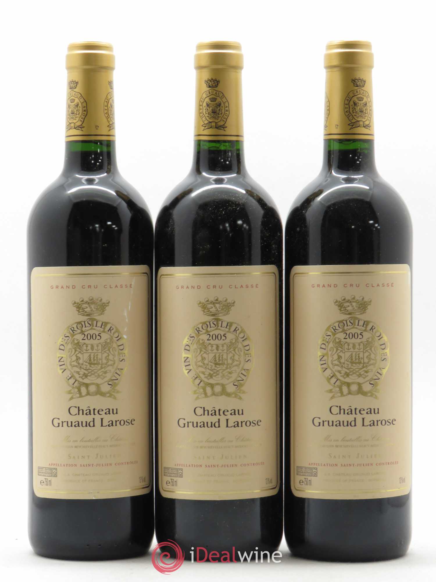 Château Gruaud Larose 2ème Grand Cru Classé 2005 - Lot de 3 bouteilles - 0