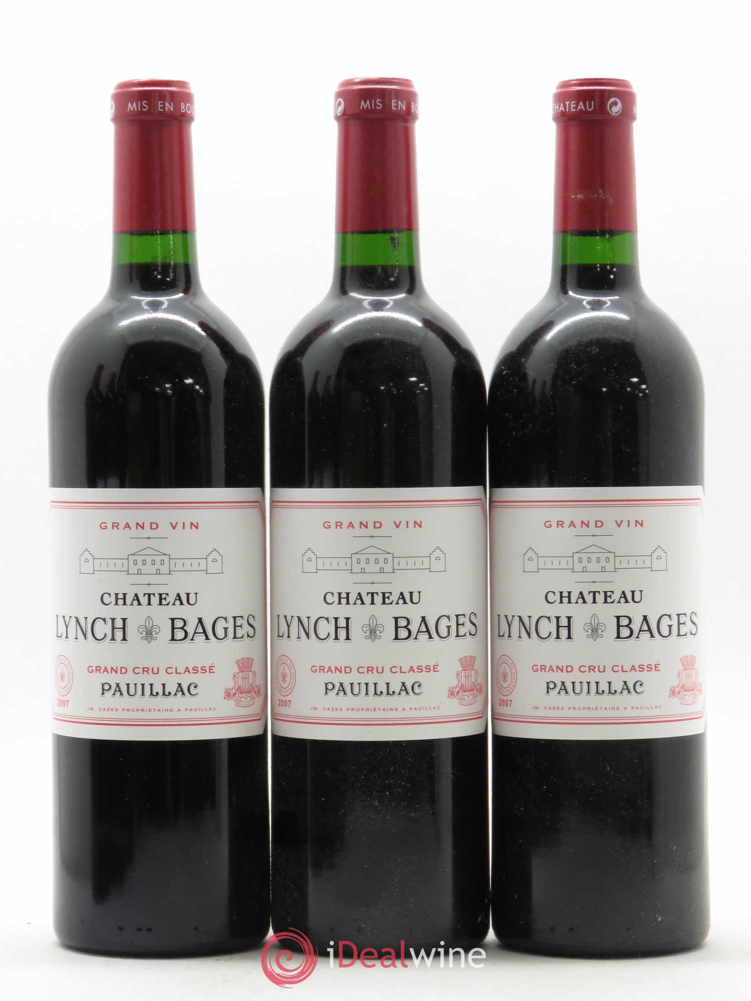 Château Lynch Bages 5ème Grand Cru Classé 2007 - Lot de 6 bouteilles - 1