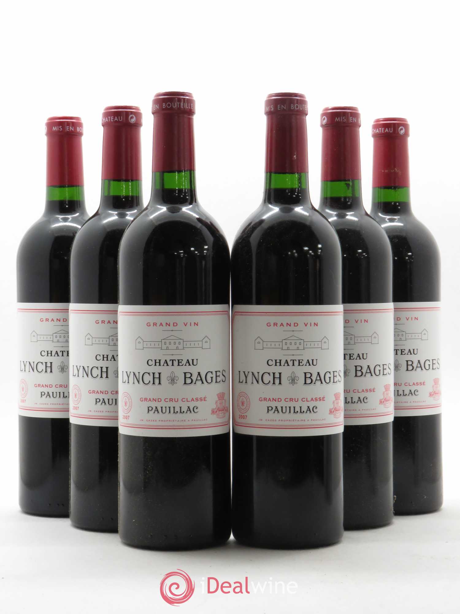 Château Lynch Bages 5ème Grand Cru Classé 2007 - Lot de 6 bouteilles - 0