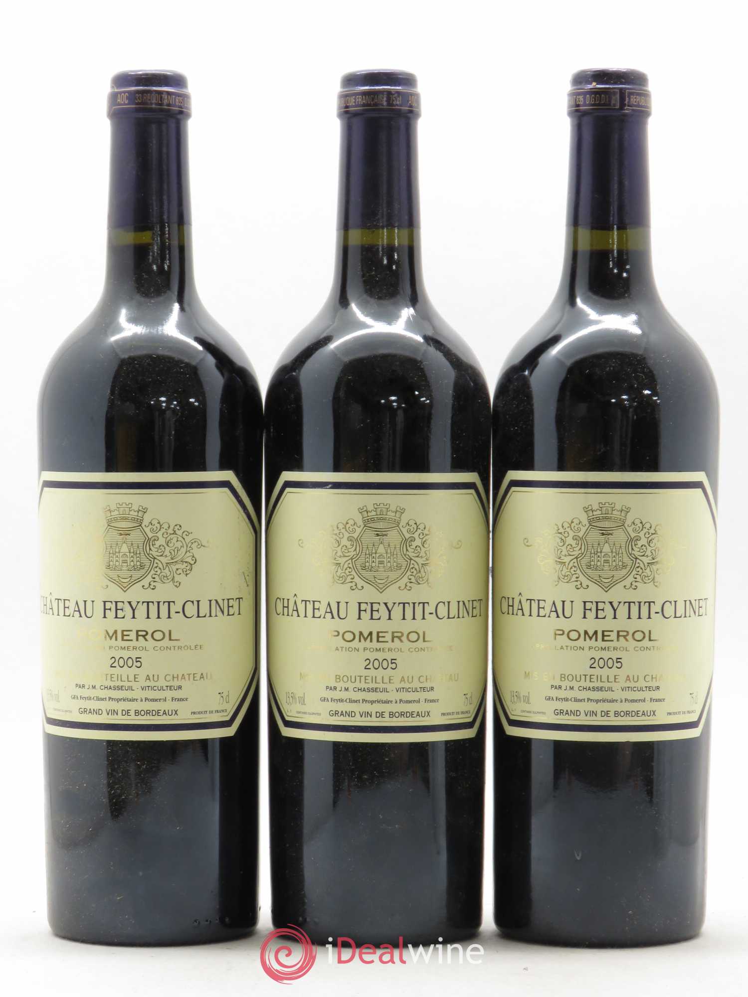Château Feytit-Clinet 2005 - Lot de 3 bouteilles - 0