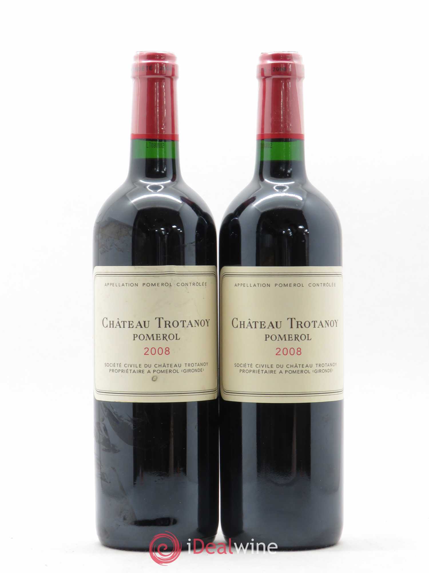 Château Trotanoy 2008 - Lot de 2 bouteilles - 0