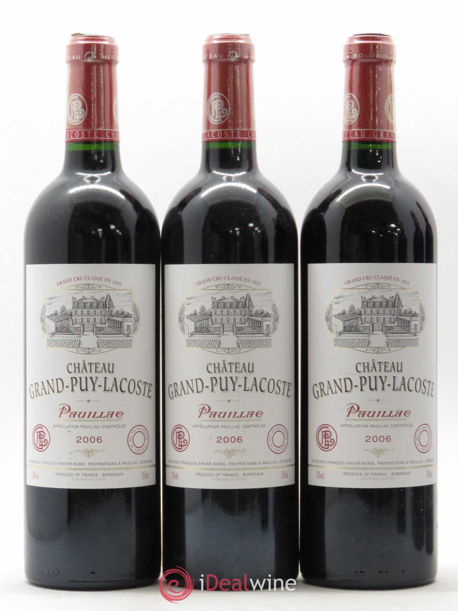 Château Grand Puy Lacoste 5ème Grand Cru Classé 2006 - Lot de 6 bouteilles - 1