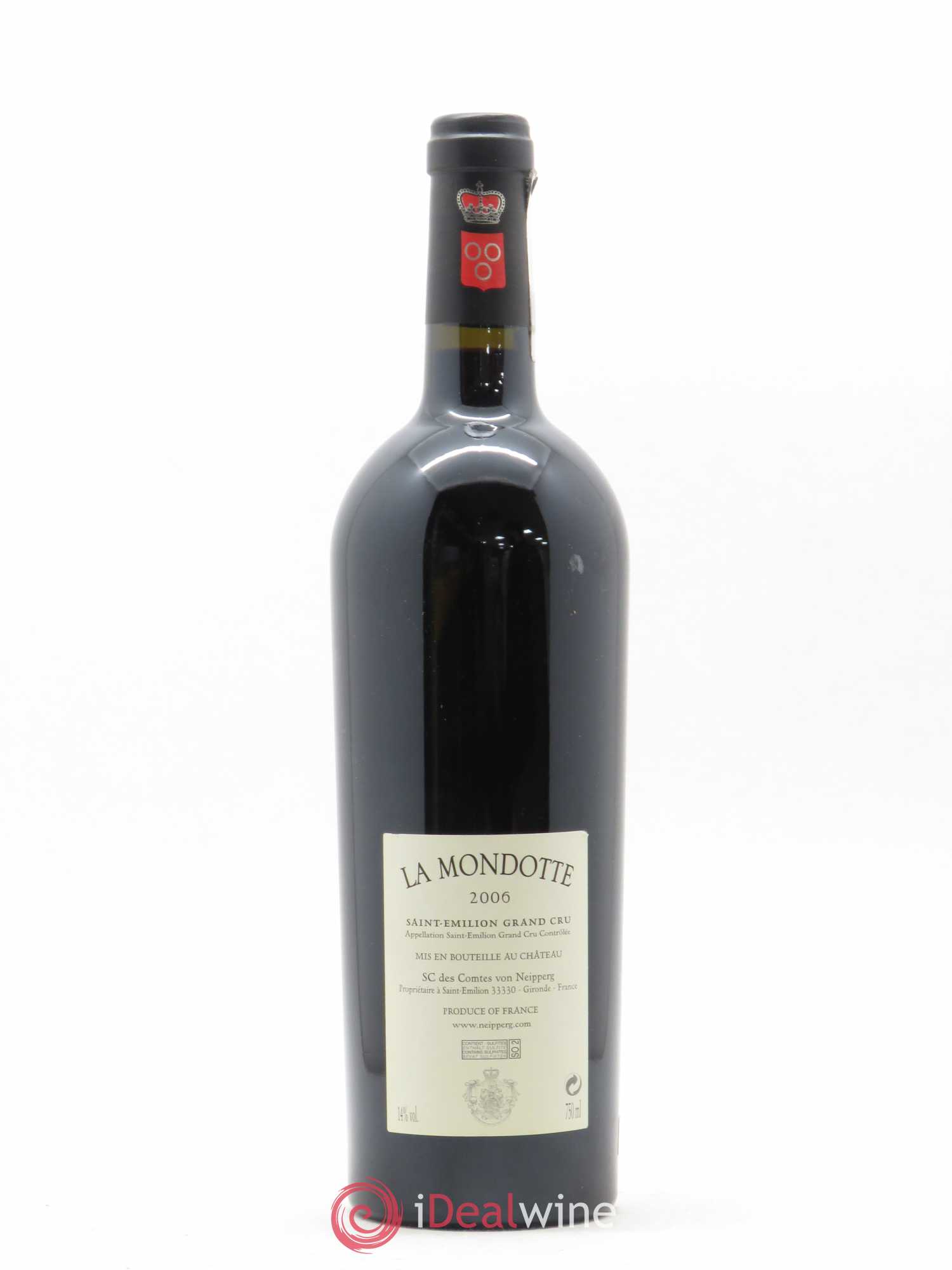 La Mondotte 1er Grand Cru Classé B depuis 2012 2006 - Lot de 1 bouteille - 1