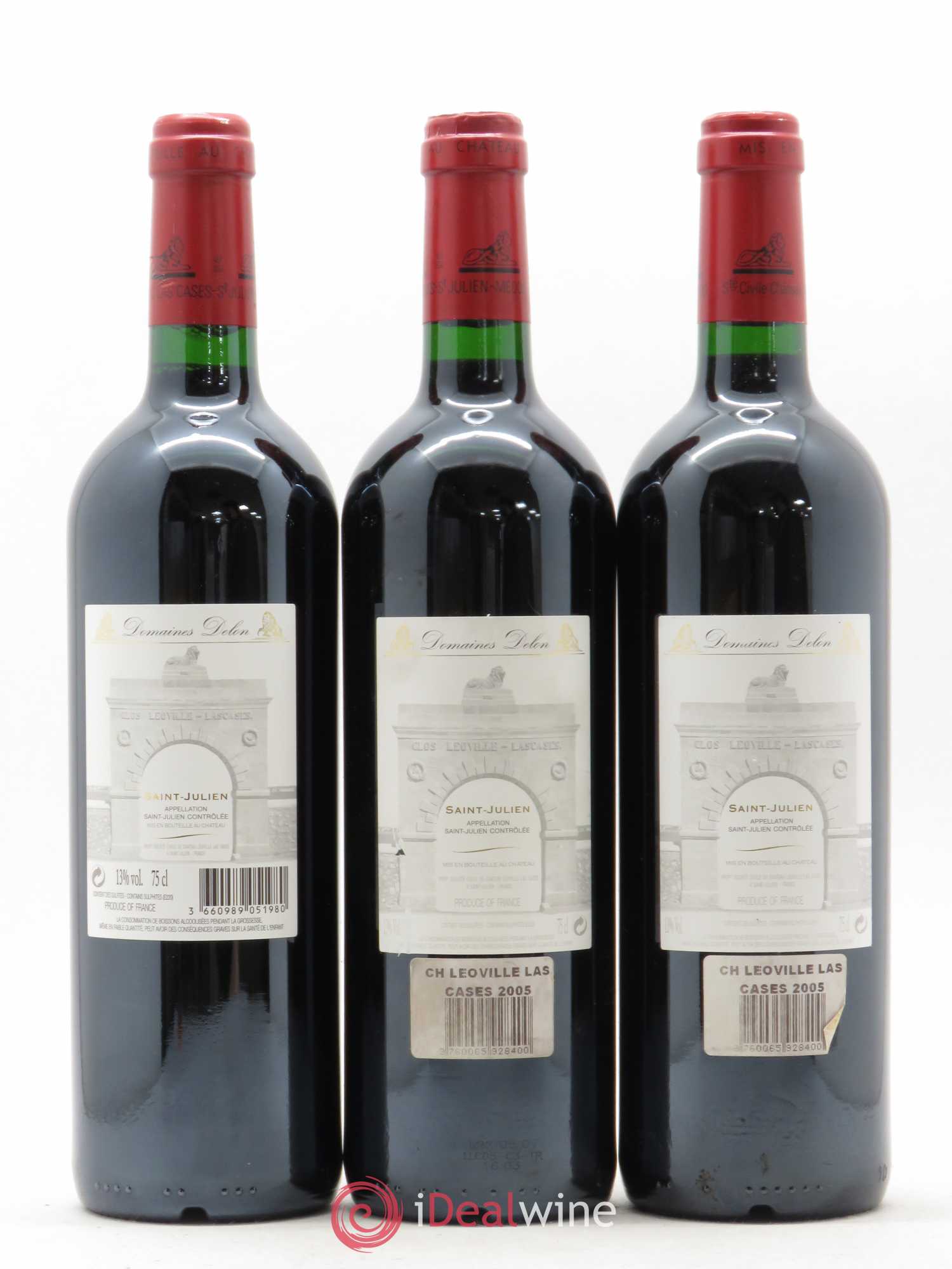 Château Léoville Las Cases 2ème Grand Cru Classé 2005 - Lot de 3 bouteilles - 1