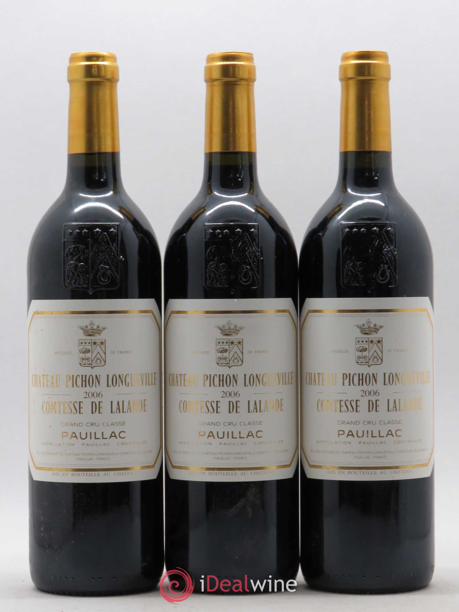 Château Pichon Longueville Comtesse de Lalande 2ème Grand Cru Classé 2006 - Lot de 3 bouteilles - 0