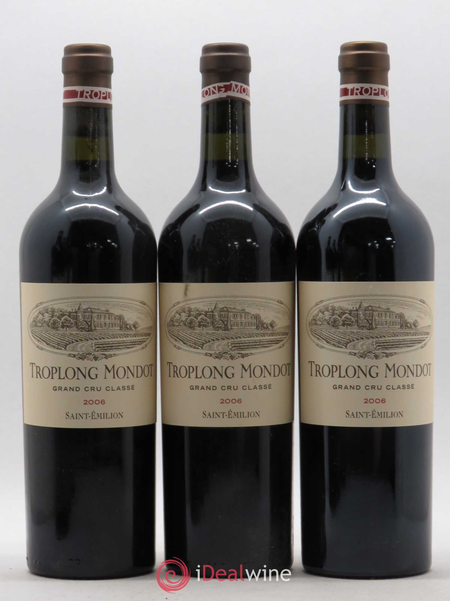 Château Troplong Mondot 1er Grand Cru Classé B 2006 - Lot de 6 bouteilles - 2