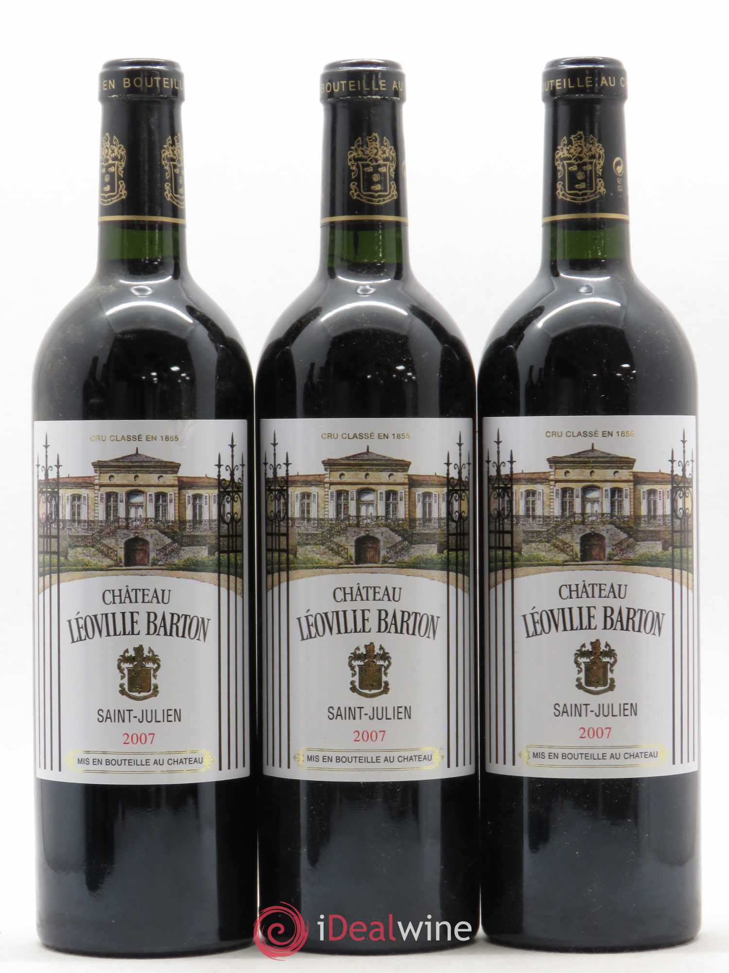 Château Léoville Barton 2ème Grand Cru Classé 2007 - Lot de 5 bouteilles - 1