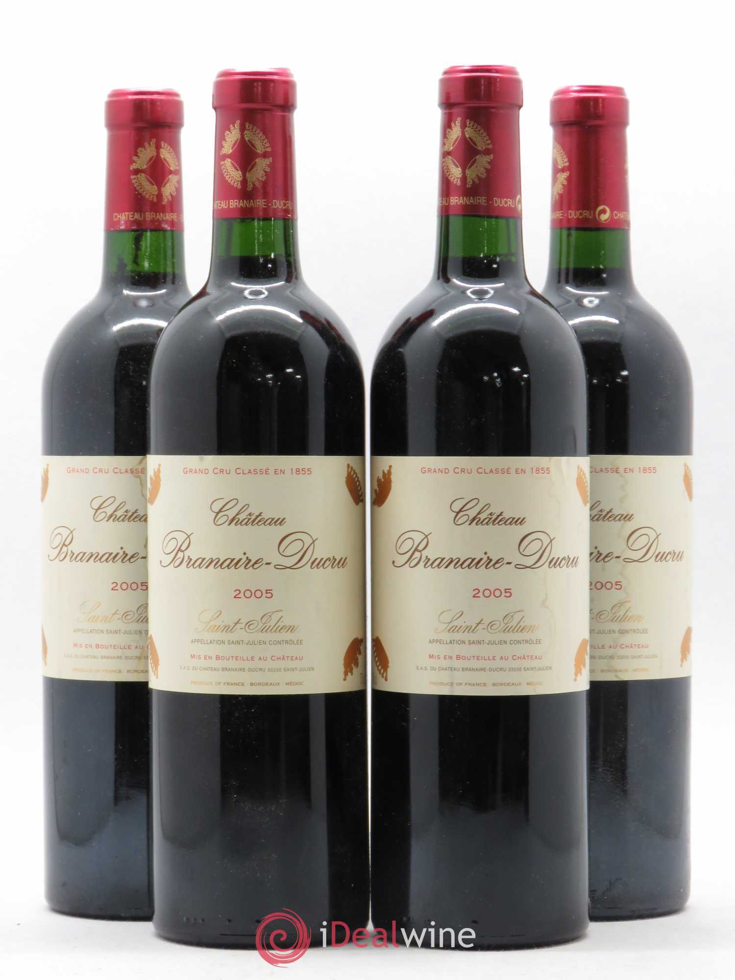 Château Branaire Ducru 4ème Grand Cru Classé 2005 - Lot de 4 bouteilles - 0