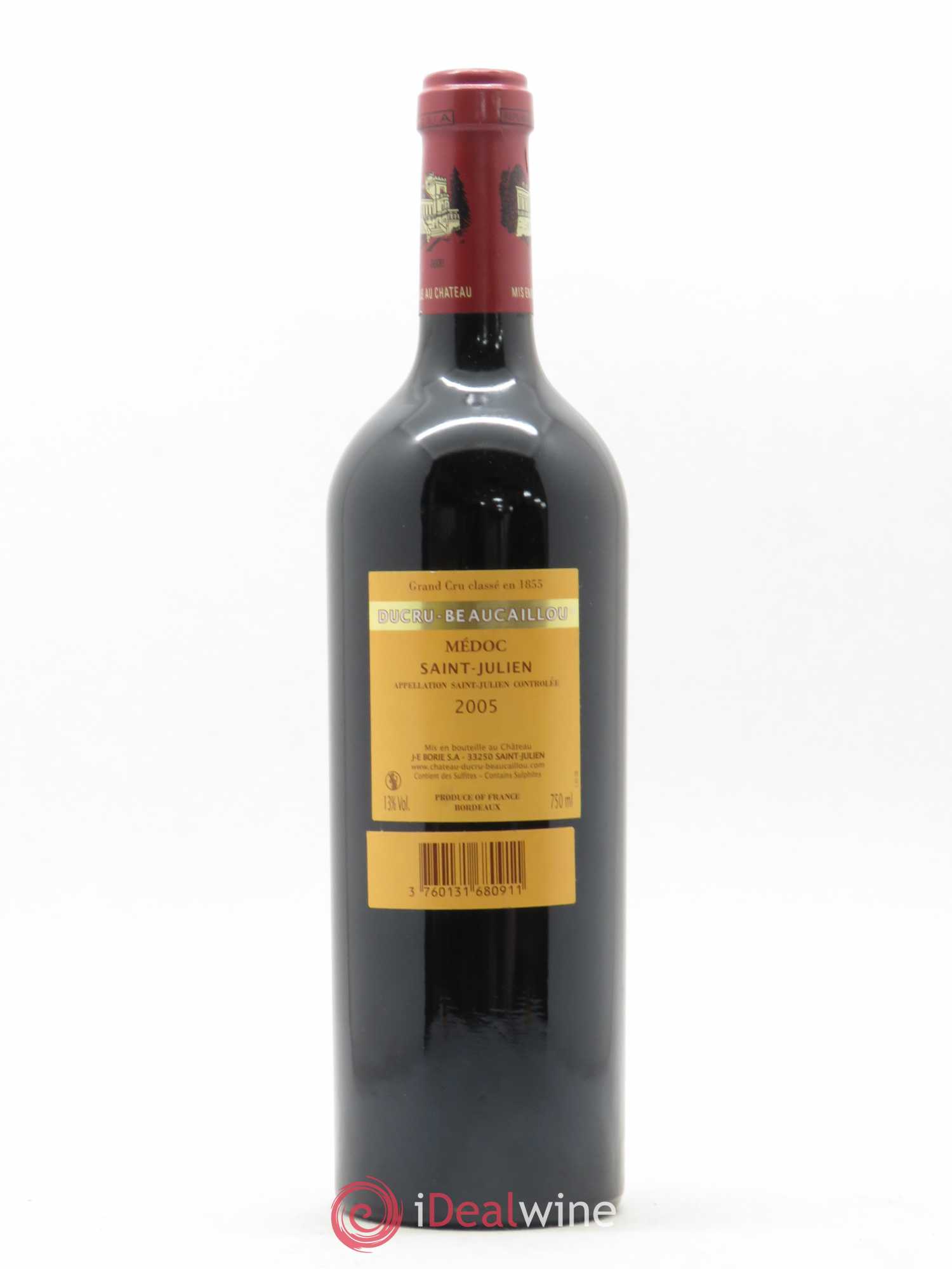 Château Ducru Beaucaillou 2ème Grand Cru Classé 2005 - Lot de 1 bouteille - 1