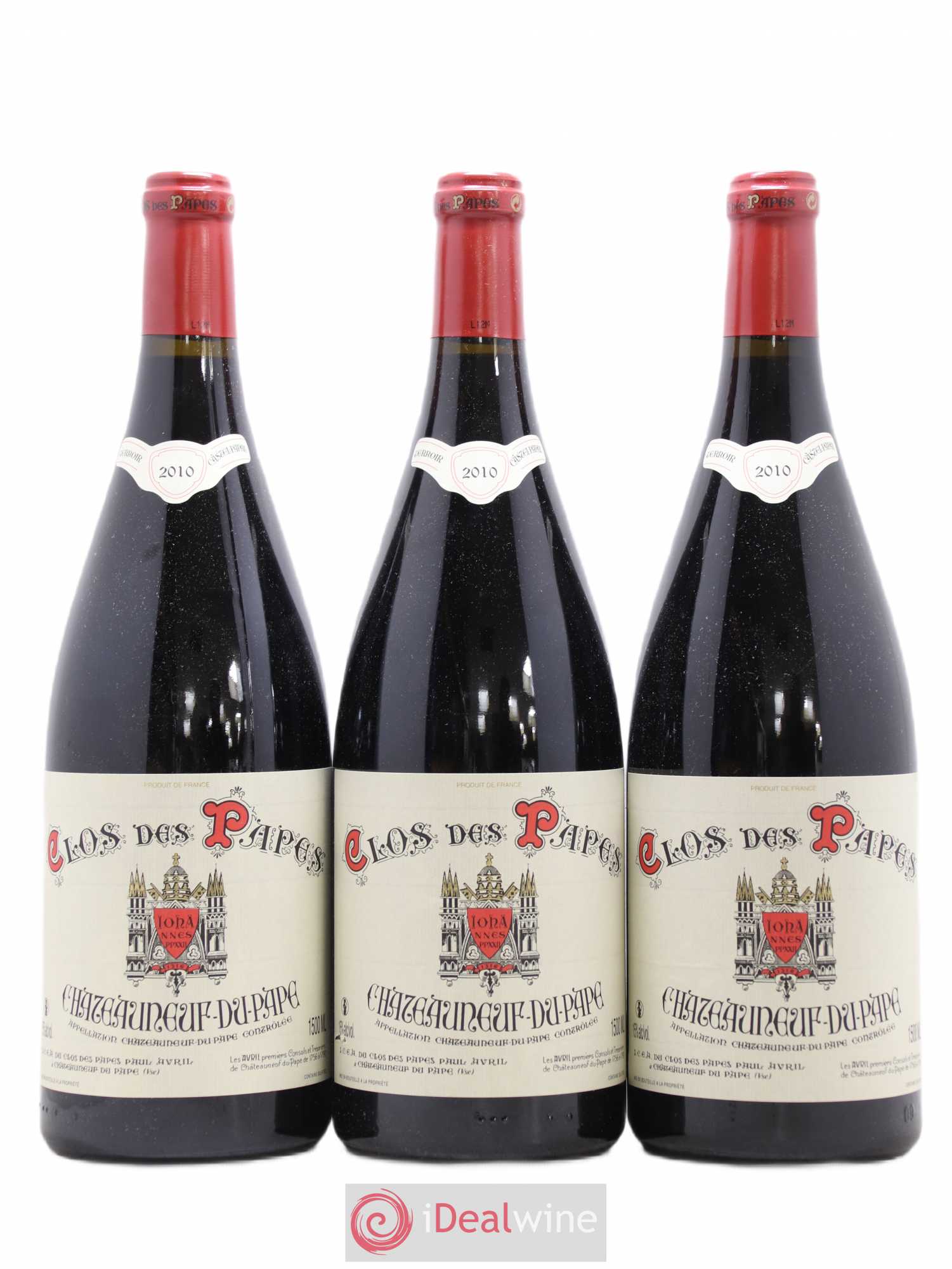 Châteauneuf-du-Pape Clos des Papes - Paul Avril 2010 - Lot de 3 magnums - 0