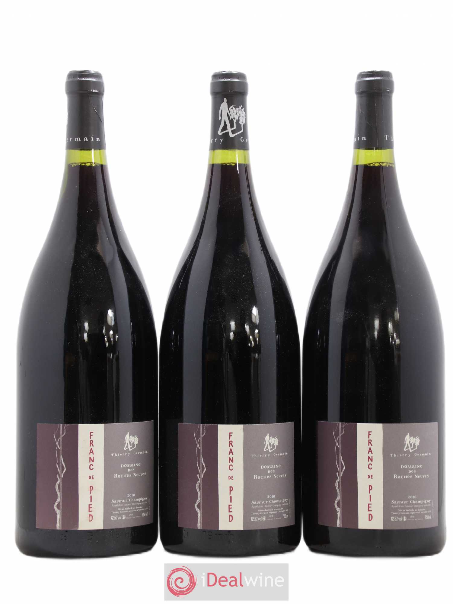 Saumur-Champigny Franc de pied Domaine des Roches Neuves - Thierry Germain 2010 - Lot de 3 magnums - 0