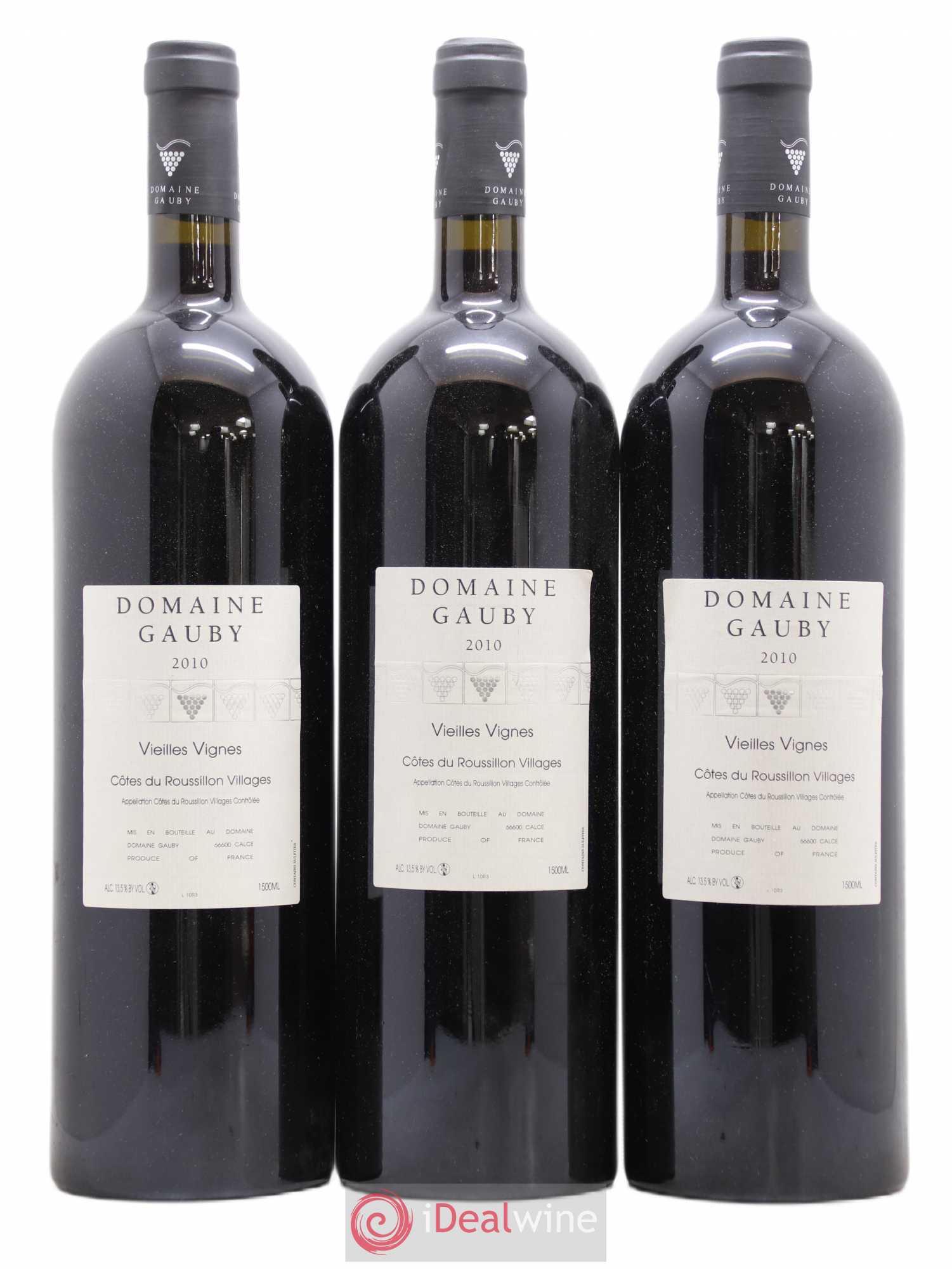 Côtes du Roussillon Villages Vieilles vignes Gauby (Domaine) 2010 - Lot de 3 magnums - 0