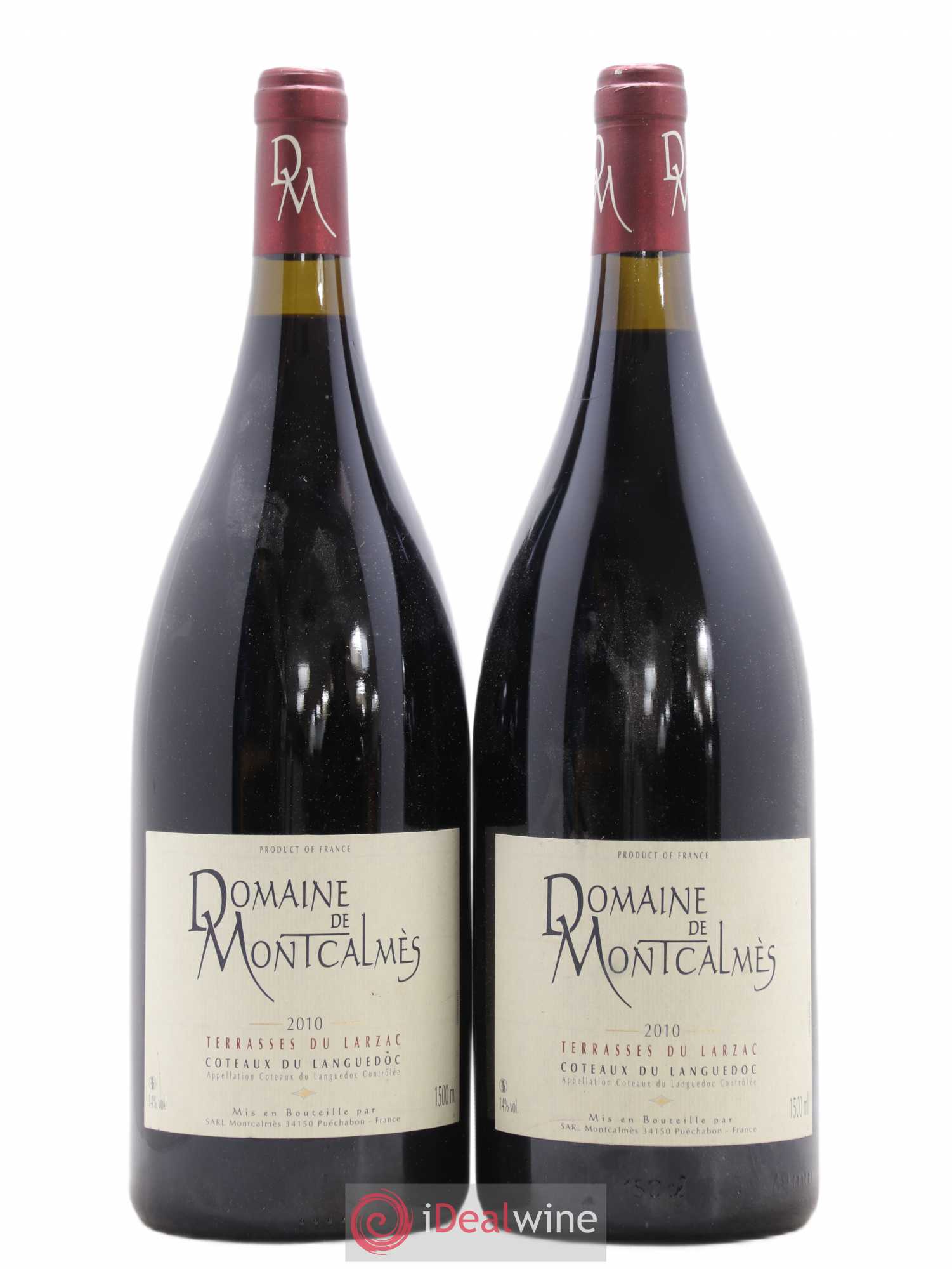 Terrasses du Larzac Domaine de Montcalmès Frédéric Pourtalié 2010 - Lot de 2 magnums - 0