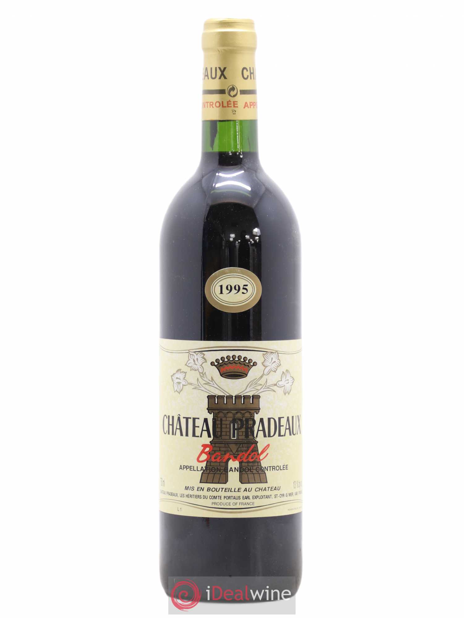 Bandol Château Pradeaux Famille Portalis 1995 - Lot de 1 bouteille - 0