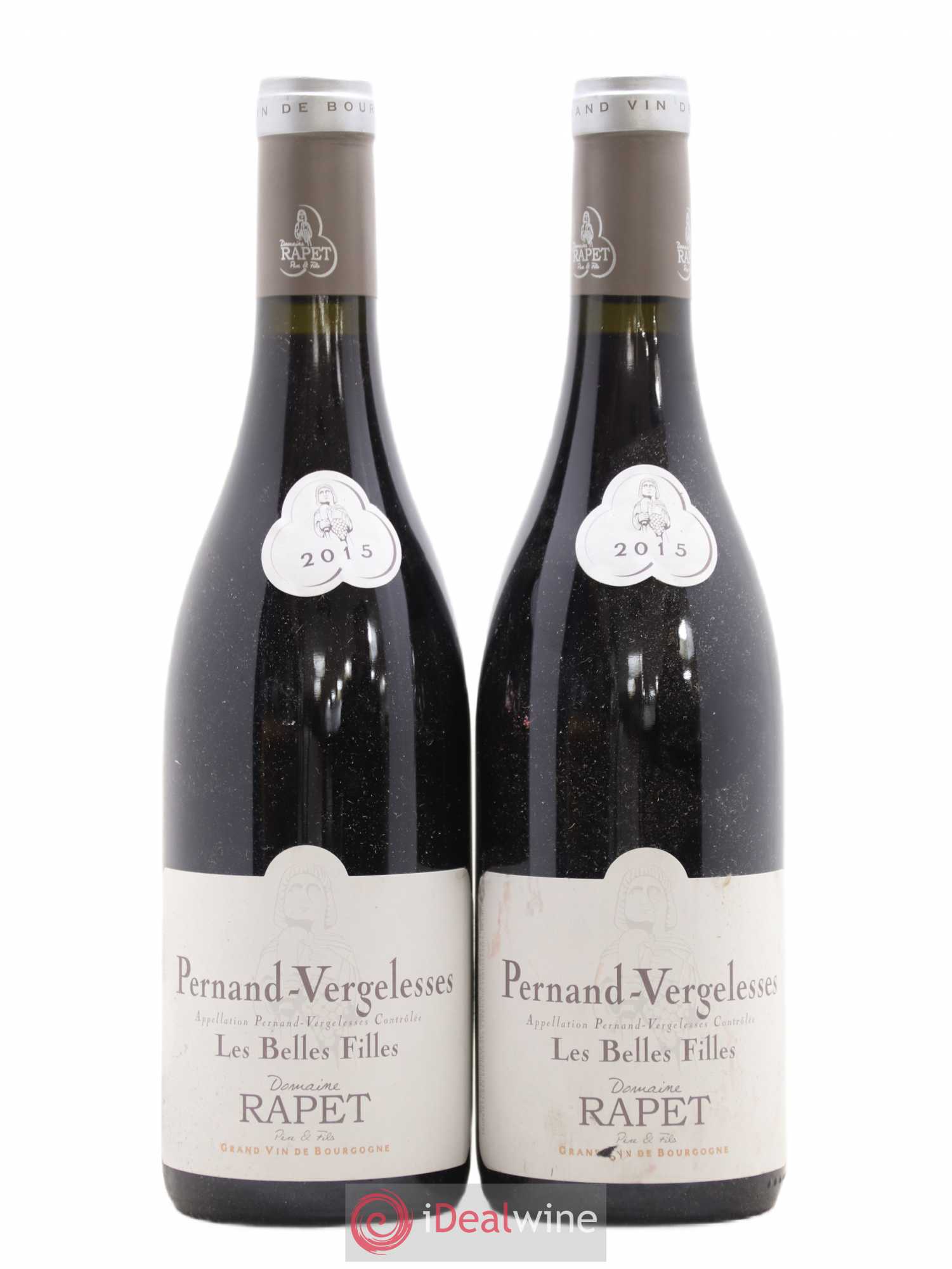 Pernand-Vergelesses Les Belles Filles Rapet Père & Fils 2015 - Lot de 2 bouteilles - 0
