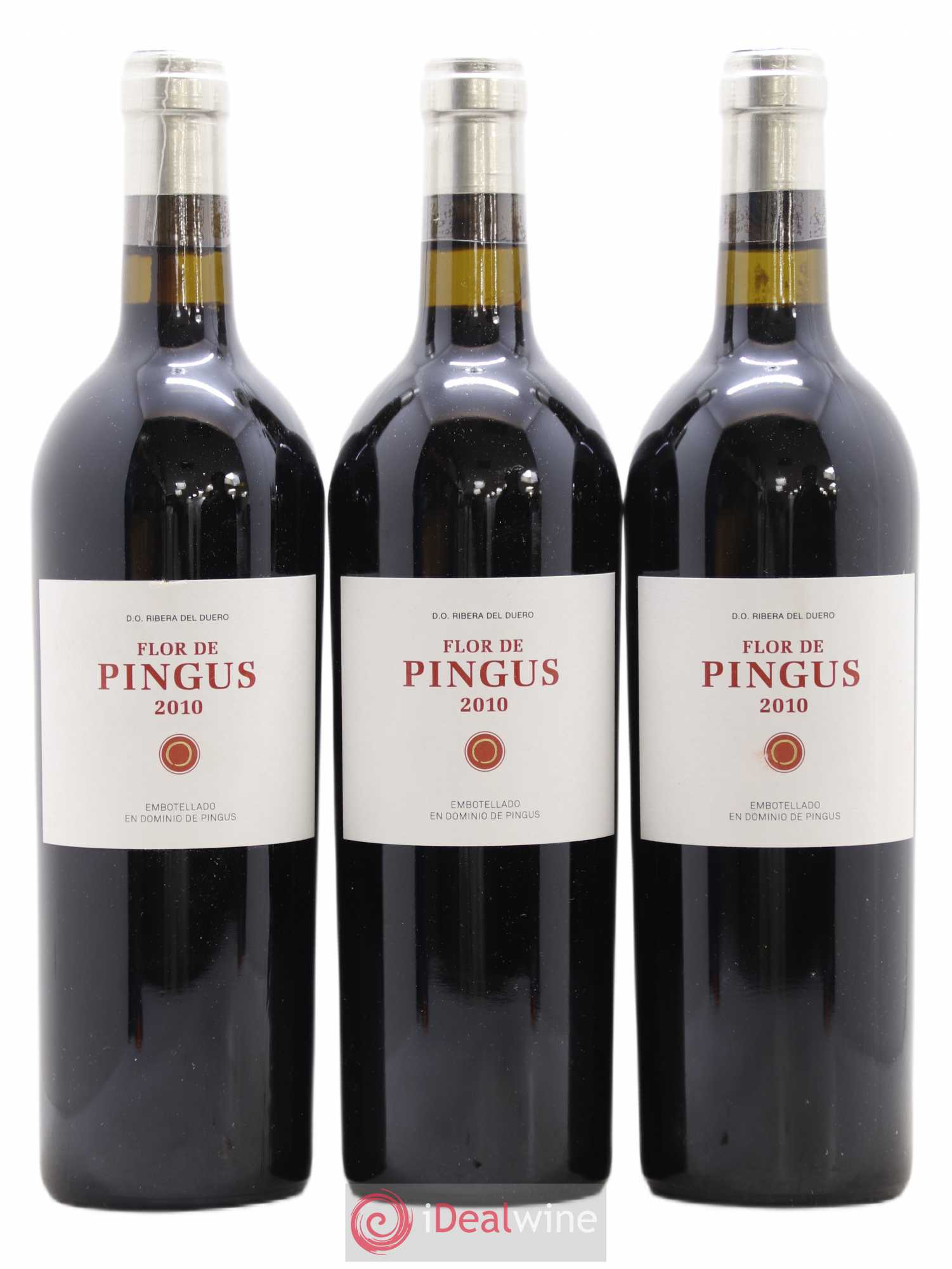 Ribera Del Duero Flor de Pingus Dominio de Pingus - Peter Sisseck 2010 - Lot de 3 bouteilles - 0