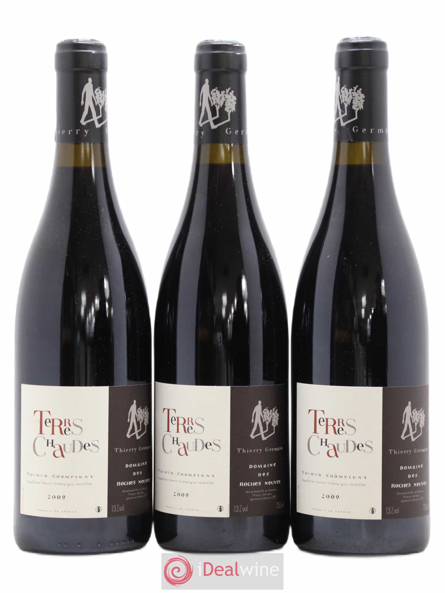 Saumur-Champigny Terres Chaudes Domaine des Roches Neuves - Thierry Germain 2009 - Lot de 3 bouteilles - 0