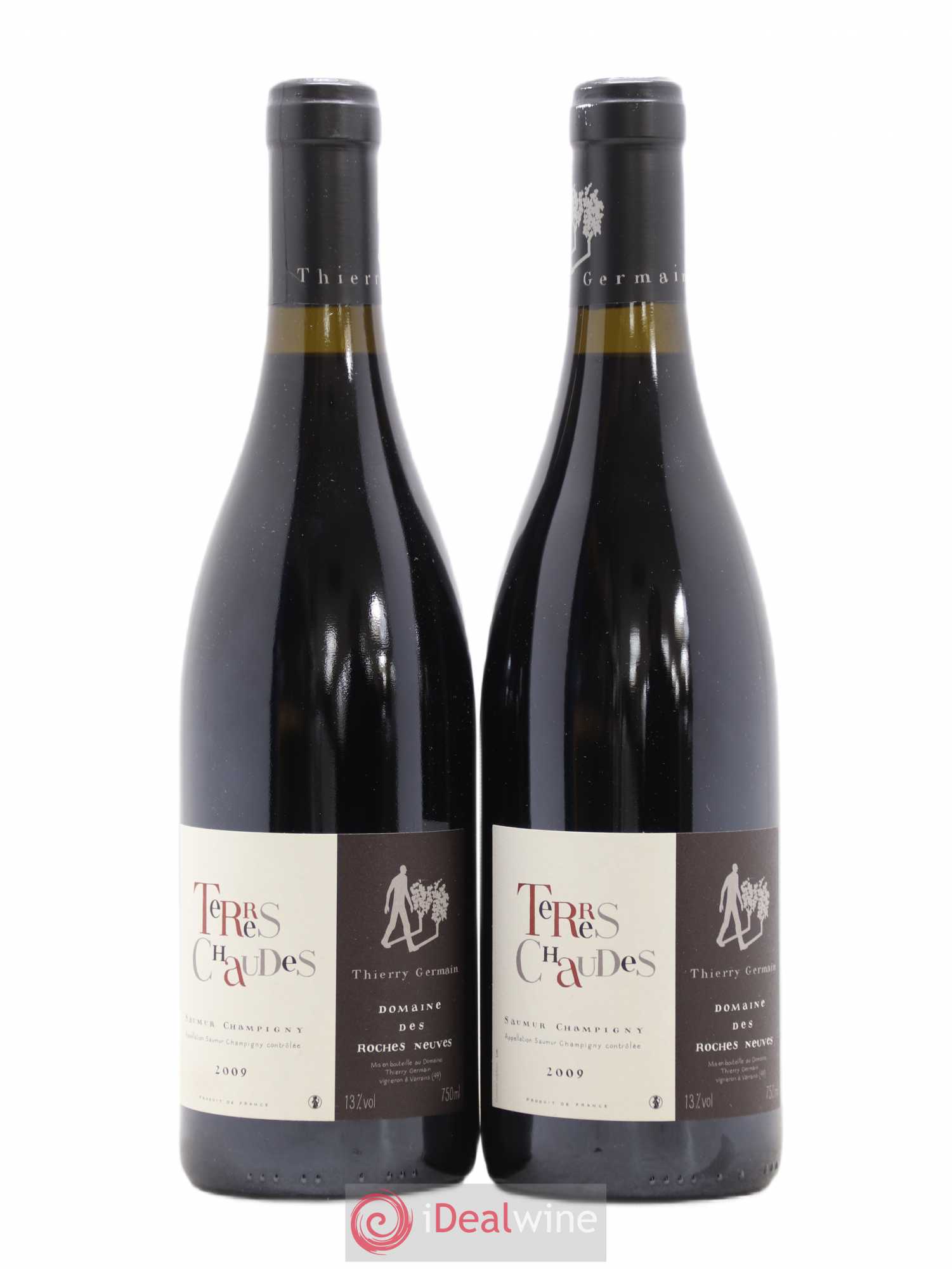 Saumur-Champigny Terres Chaudes Domaine des Roches Neuves - Thierry Germain 2009 - Lot de 2 bouteilles - 0